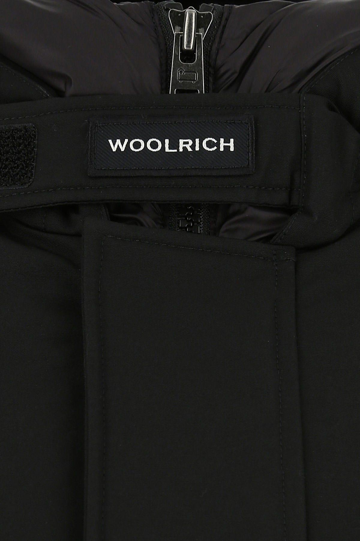 Shop Woolrich Black Cotton Blend Polar Parka