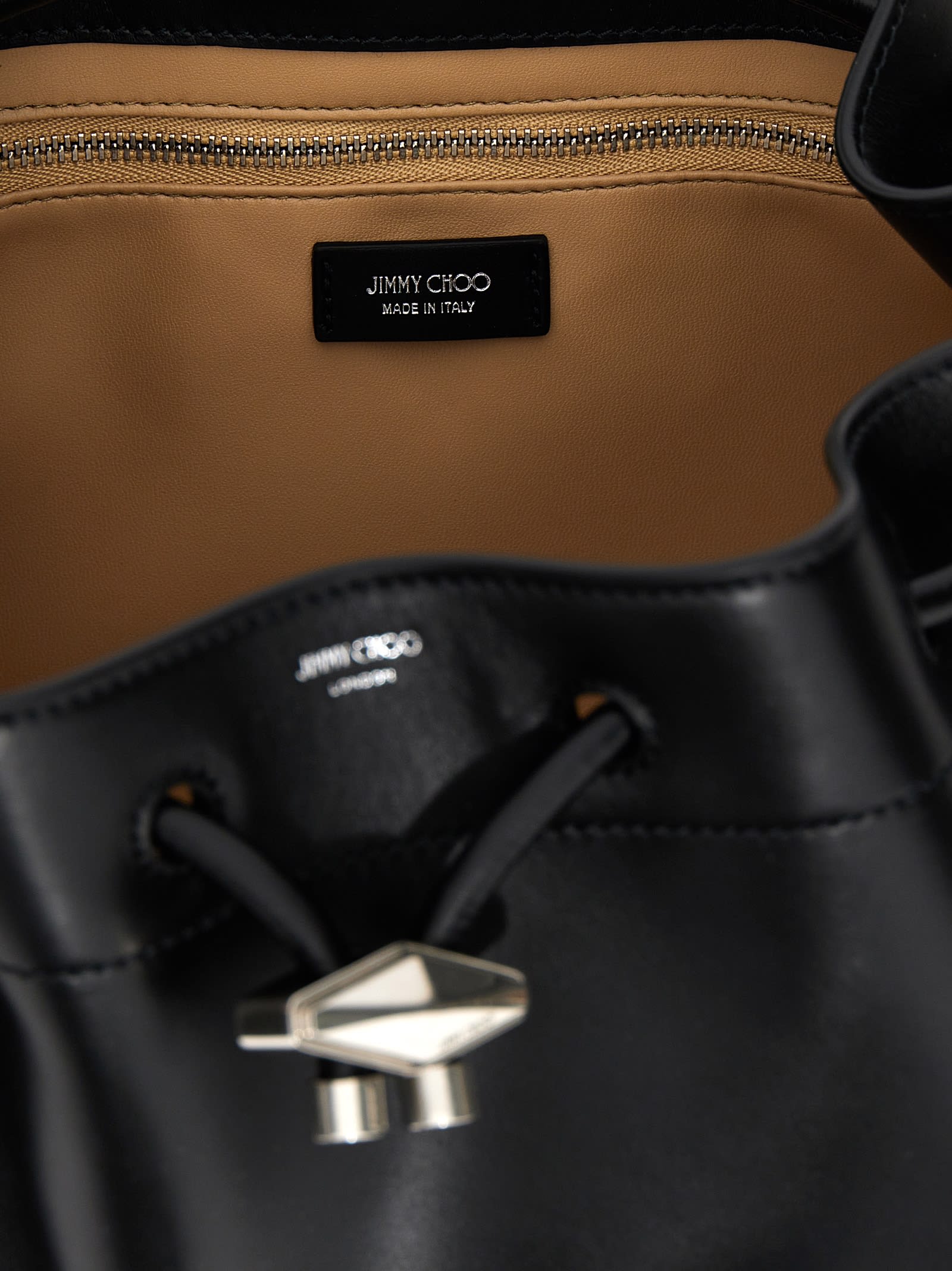 Jimmy Choo Cinch M Shoulder Bag In Black