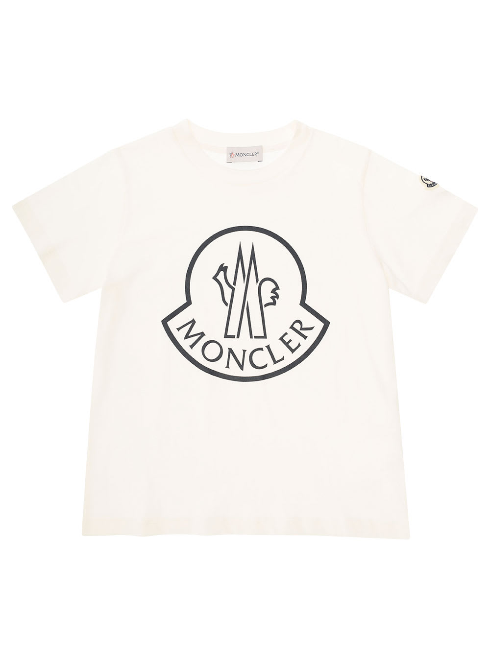 Moncler Kids Ss T-shirt In White