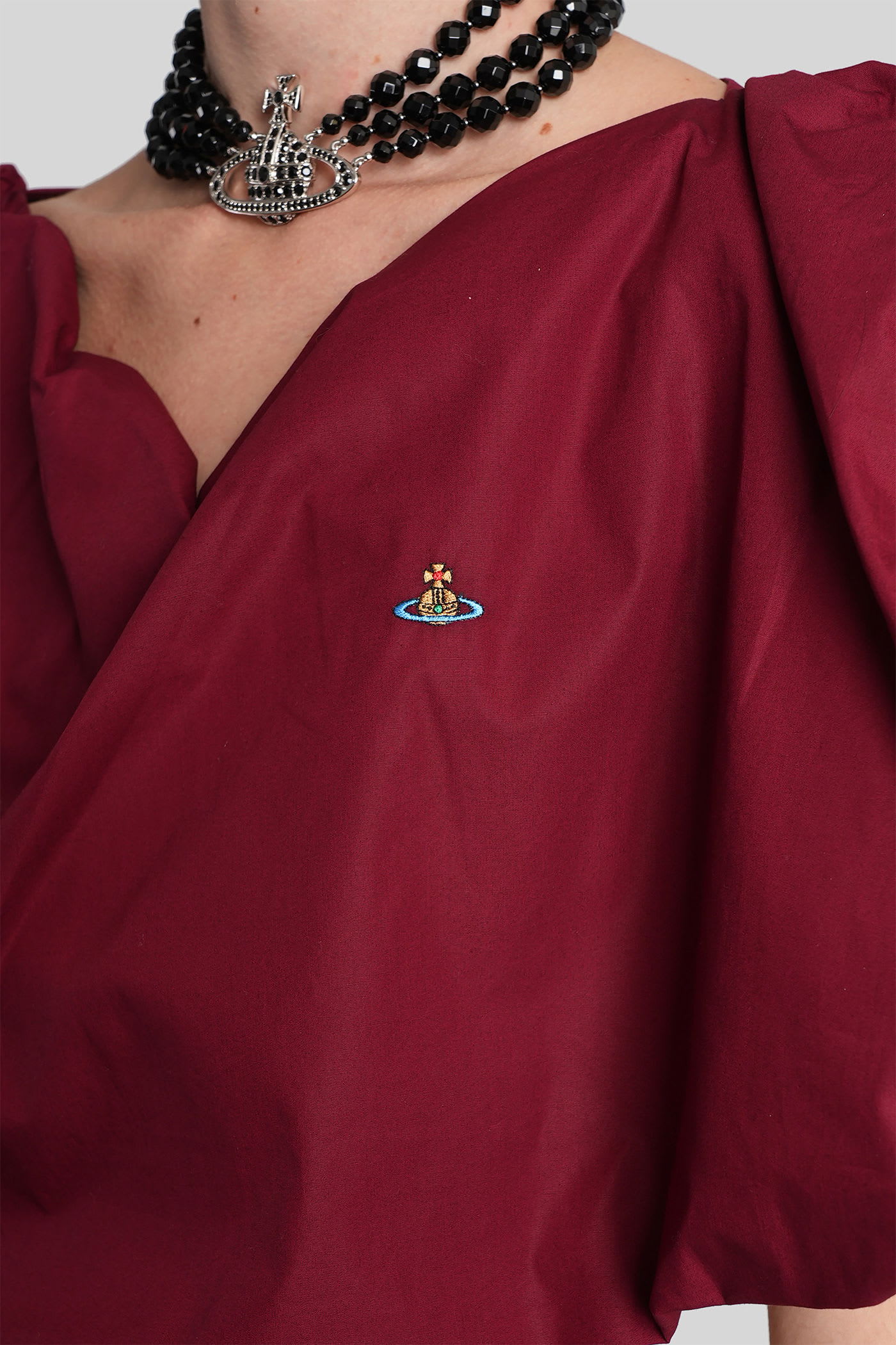 Vivienne Westwood Heart Top Topwear In Red Cotton In Multi