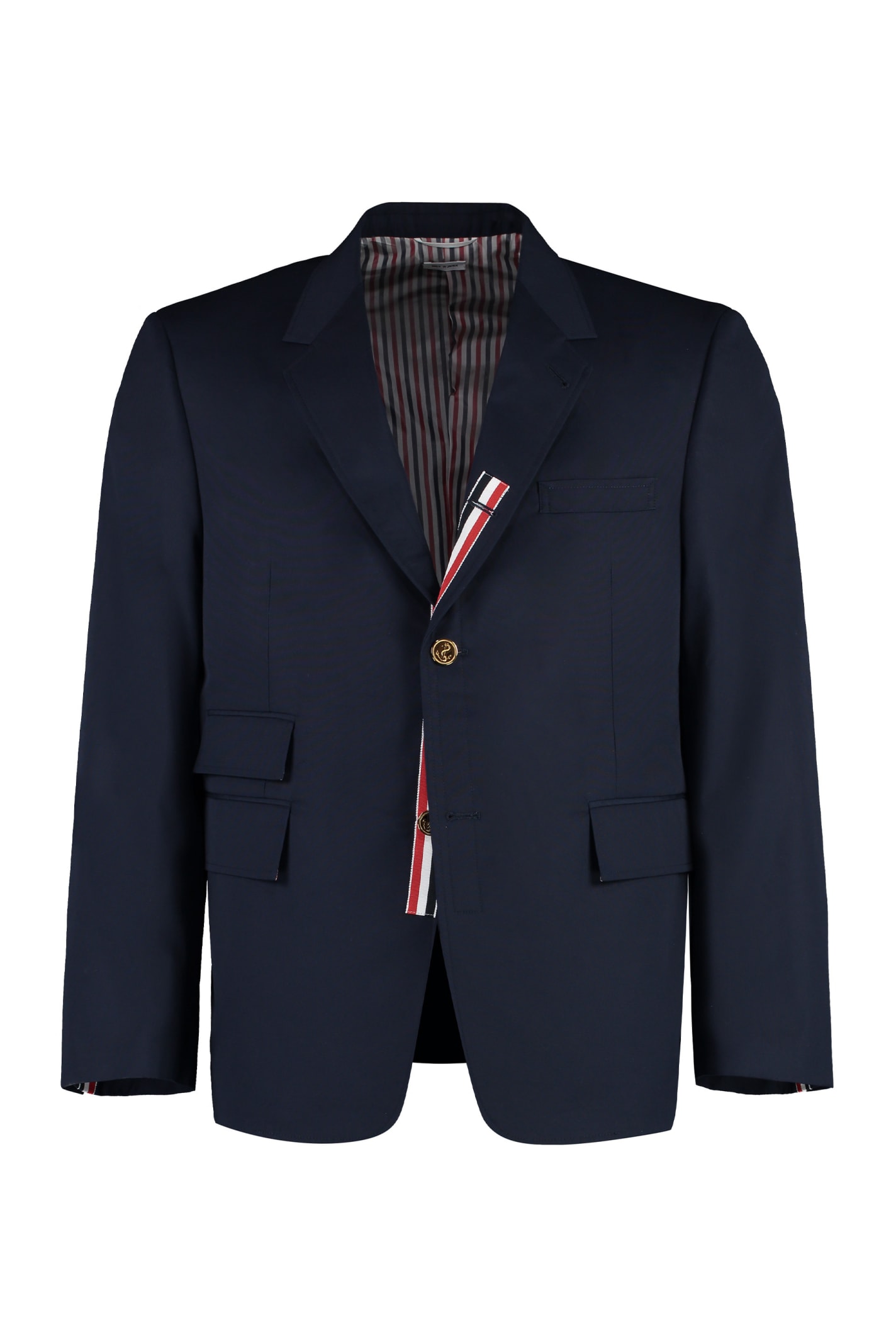 Shop Thom Browne Single-breasted Two-button Blazer In Blue