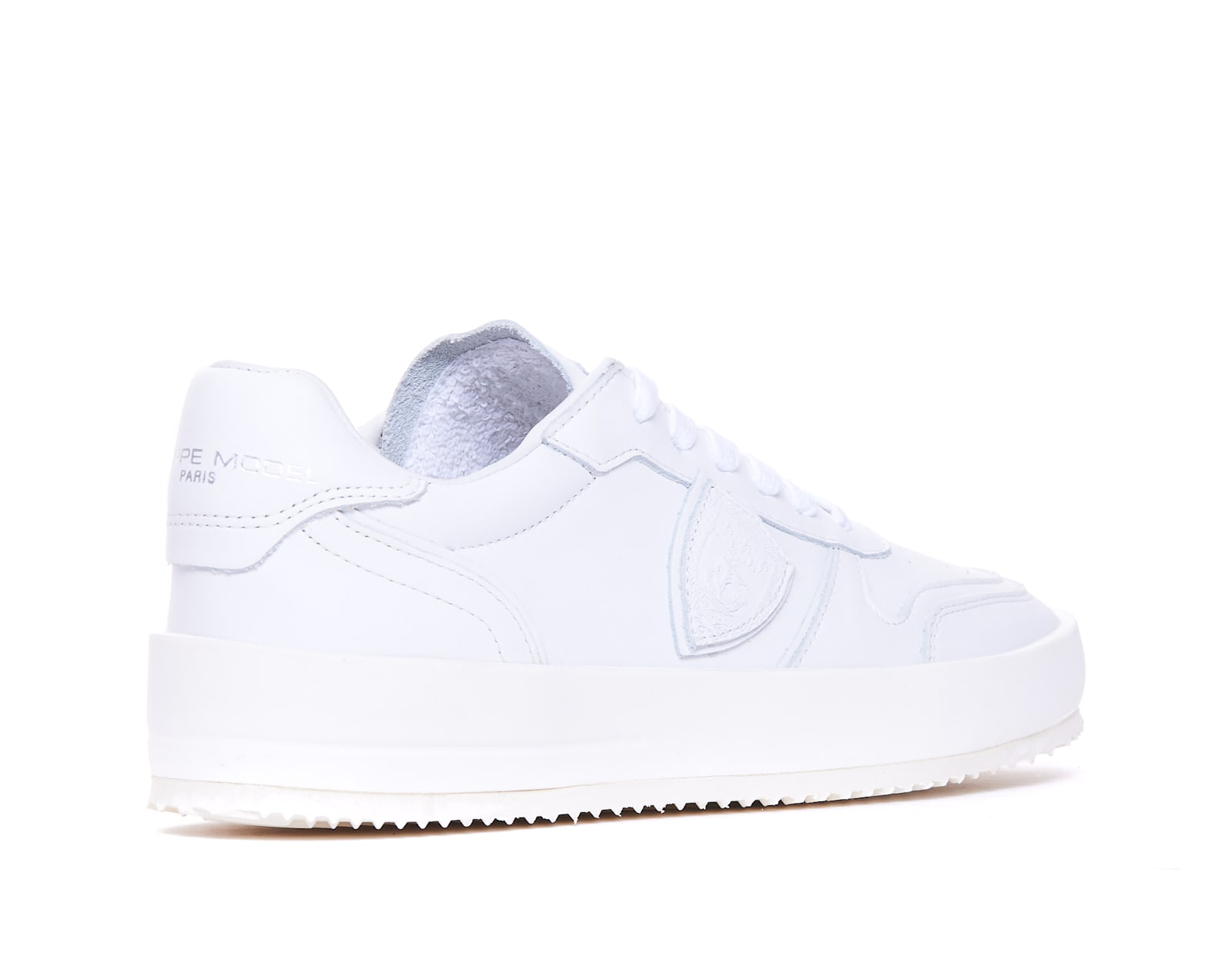 Shop Philippe Model Nice Low Sneakers In White