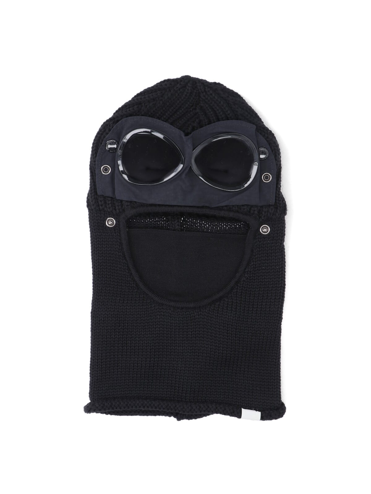 C.p. Company Wool Balaclava Featuring Integrated Goggles In Black