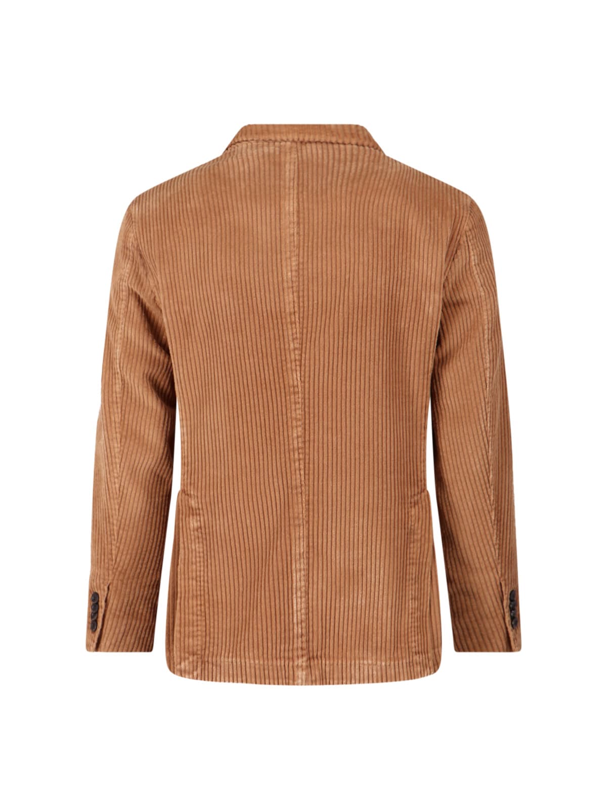 Boglioli Velvet Double-breasted Jacket In Brown