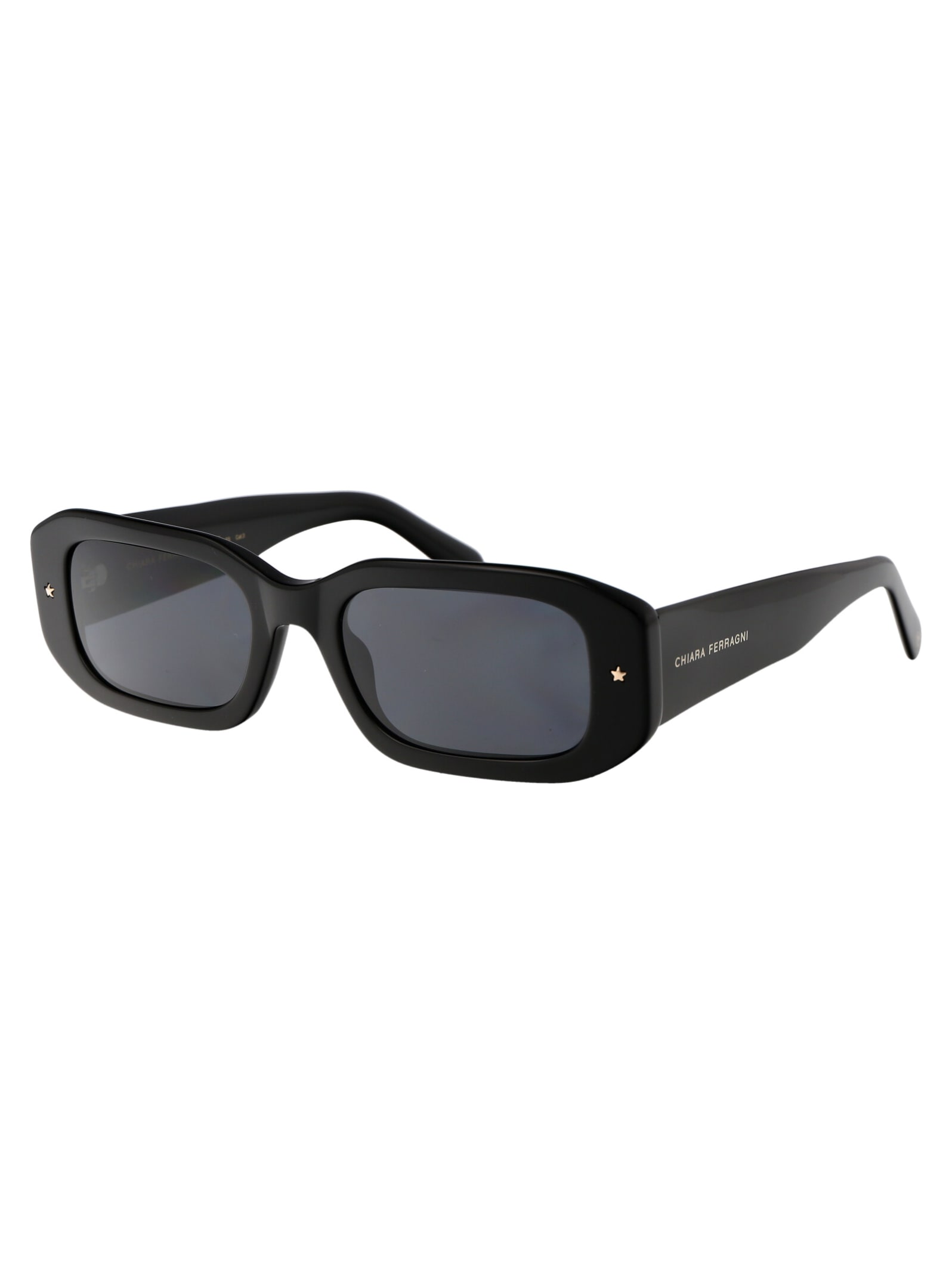 Shop Chiara Ferragni Cf 7031/s Sunglasses In 807ir Black
