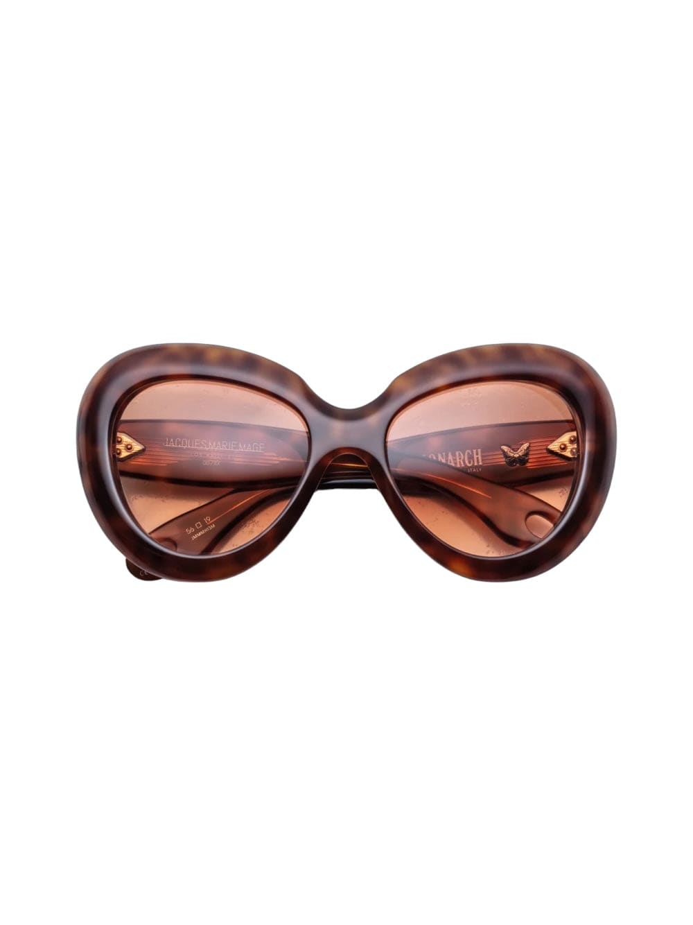 Shop Jacques Marie Mage Monarch - Teddy Brown Sunglasses