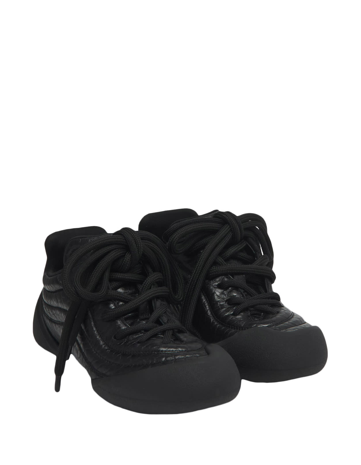 Shop Alexander Mcqueen Black Flexion Sneakers