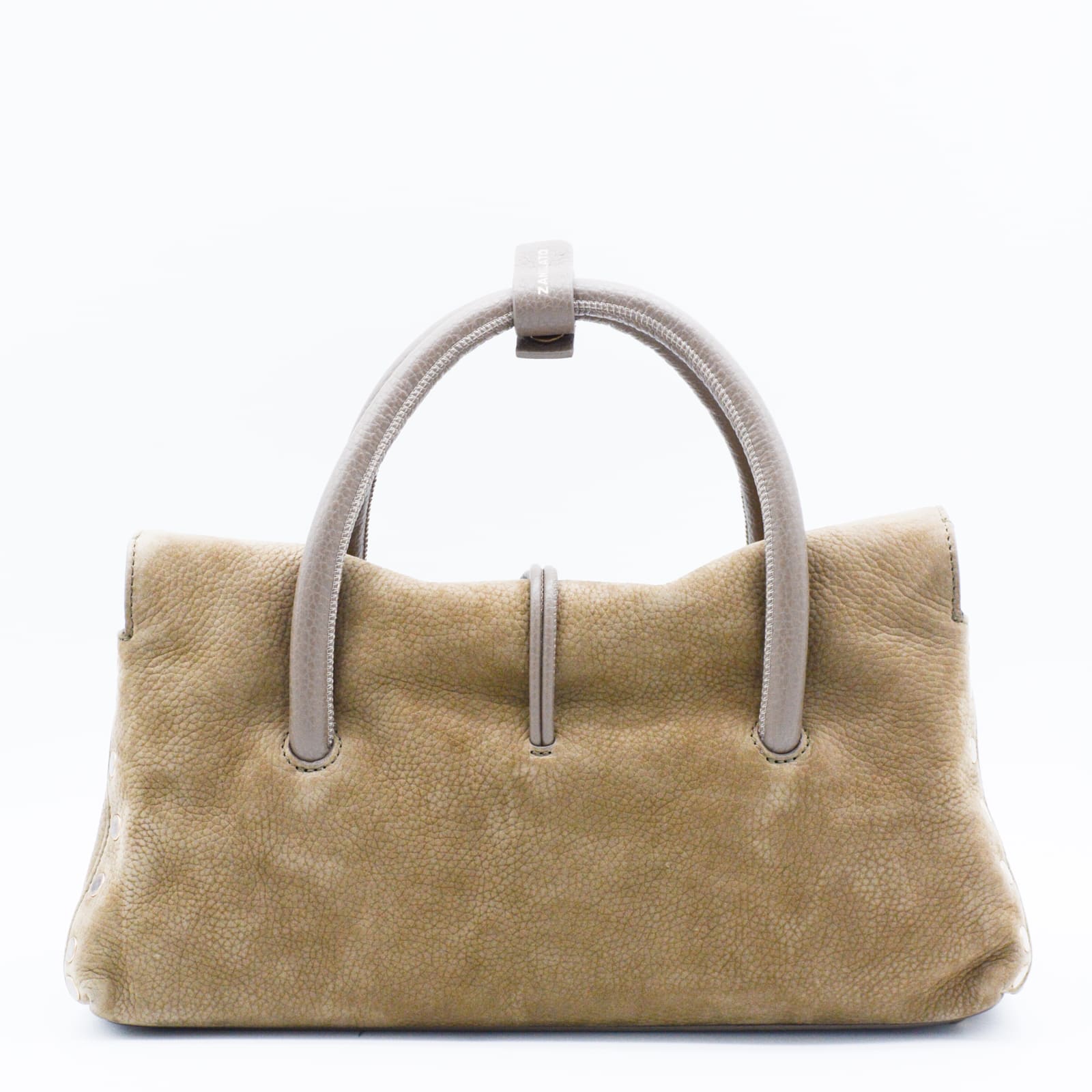 Zanellato Beige Leather Dotta Jones Small Top Handle Bag