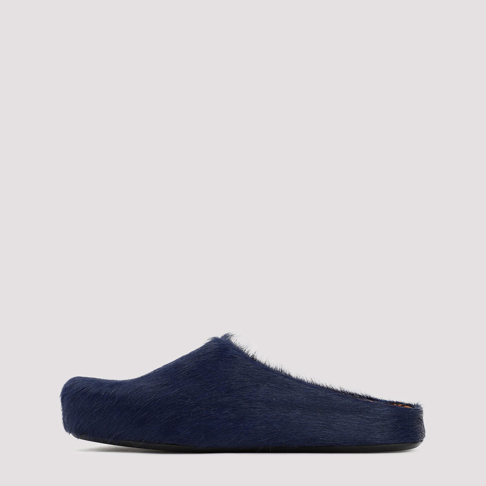 Marni Eclipse Leather Fussbett Flats In Black