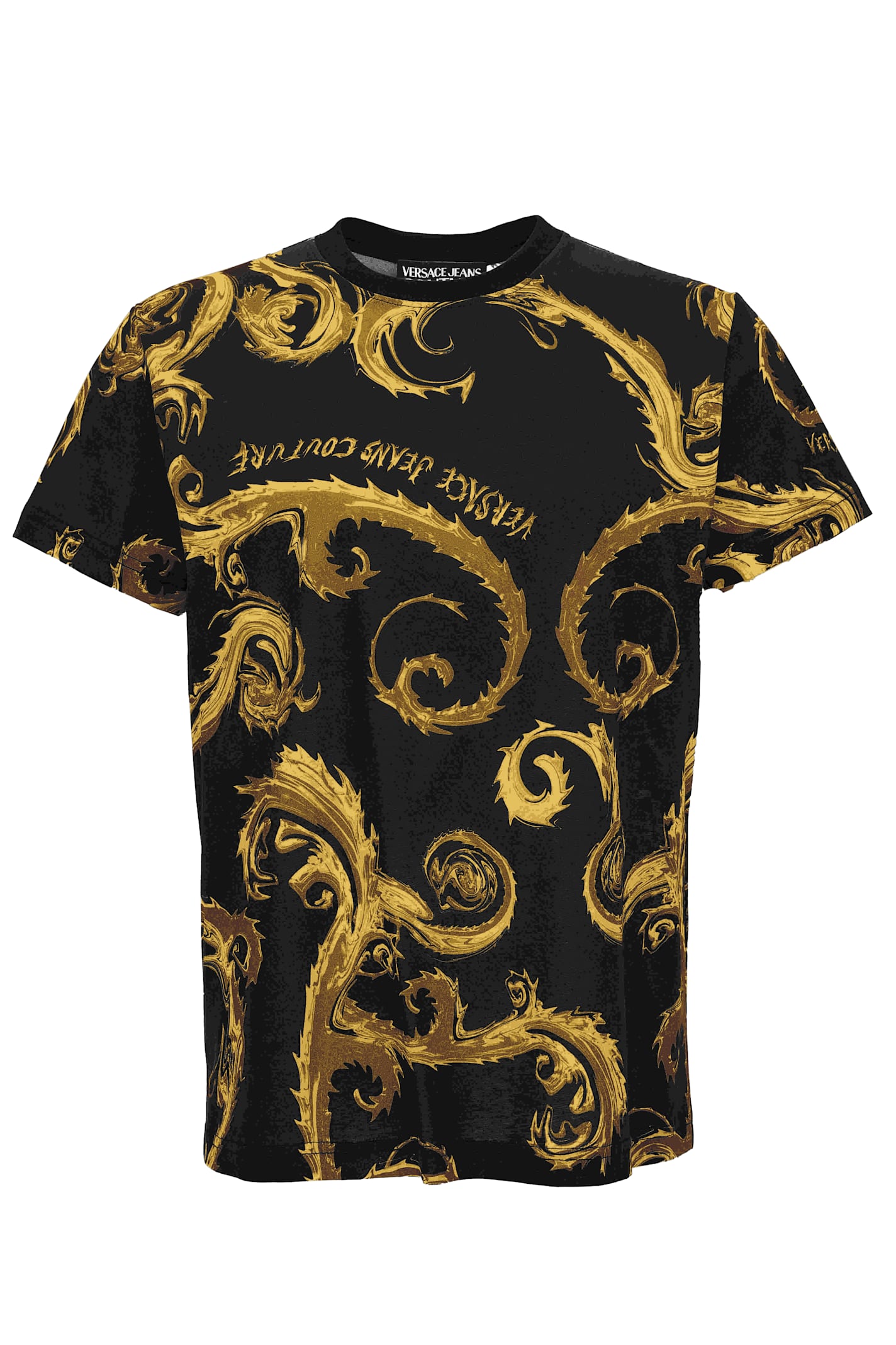 Shop Versace Jeans Couture T-shirt In Black