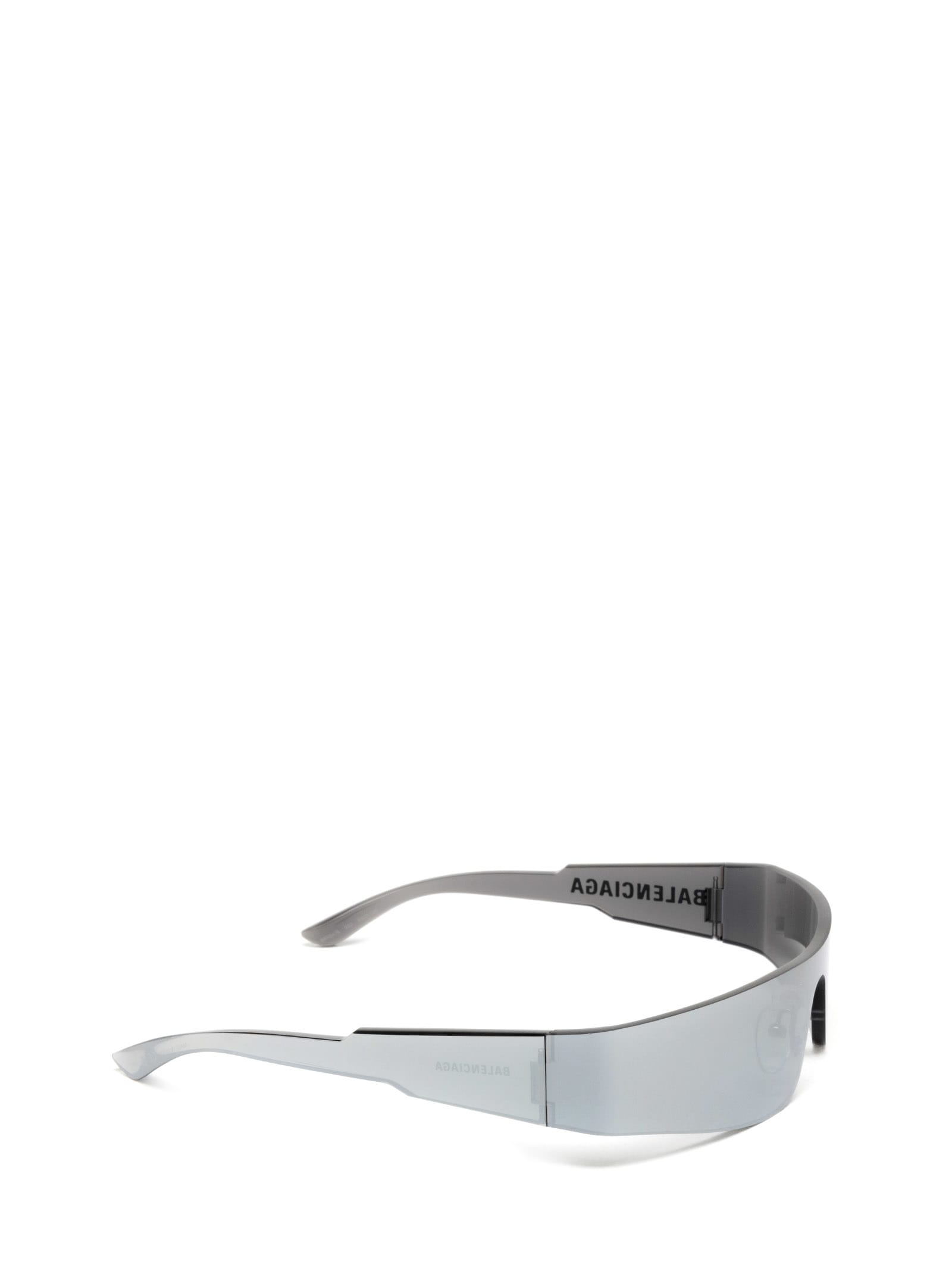 Shop Balenciaga Bb0041s Silver Sunglasses