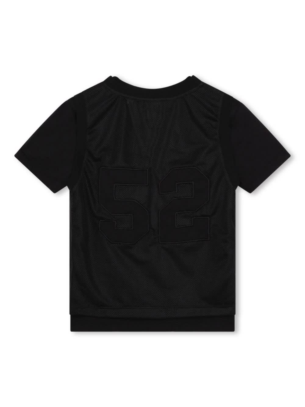 Shop Givenchy Black 2-layer T-shirt With Print