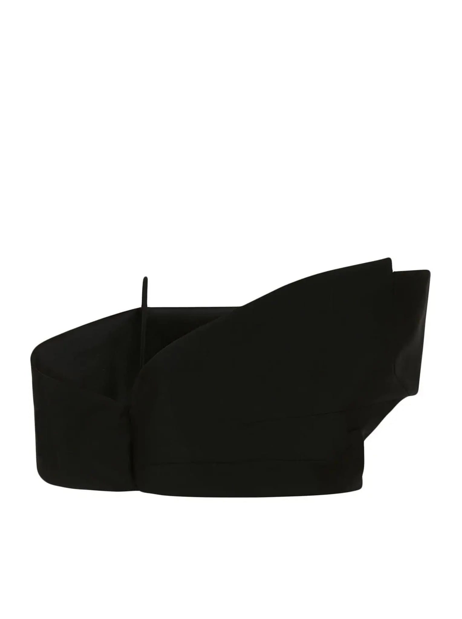 Alexander Mcqueen Deconstructed Asymmetric Crop Top In Black