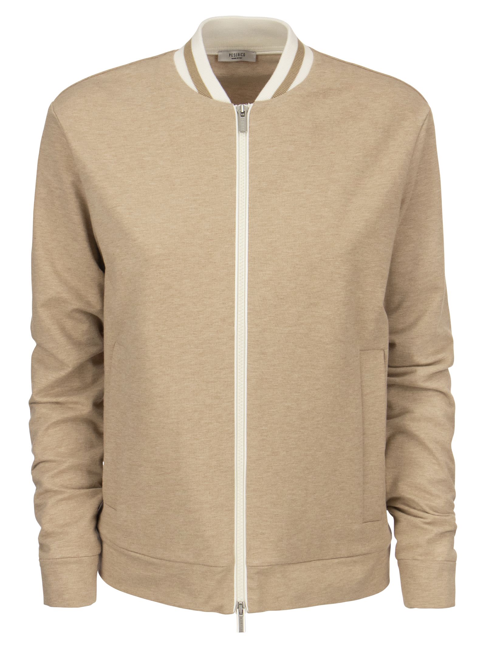 Peserico Cotton Sweatshirt With Zip