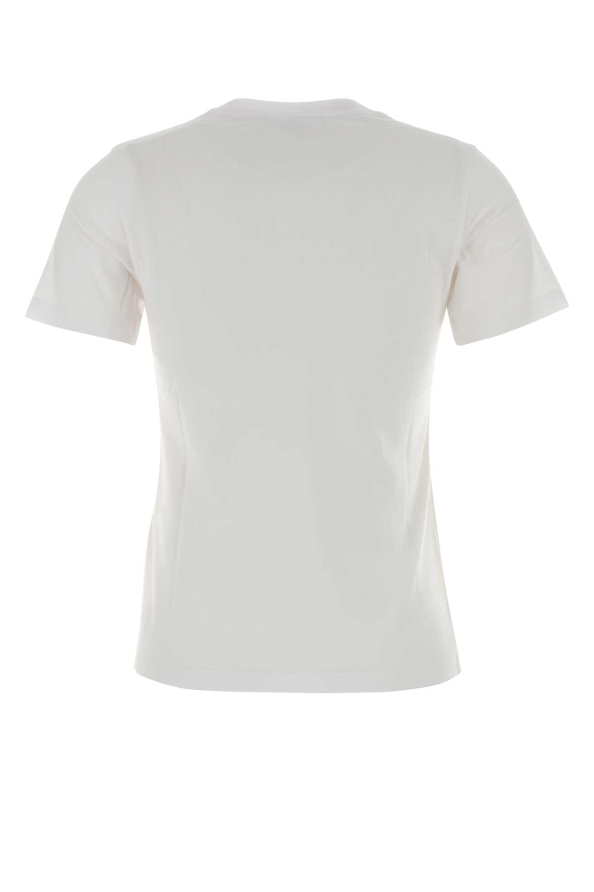 Maison Kitsuné Maison Kitsune White Cotton T-shirt In White