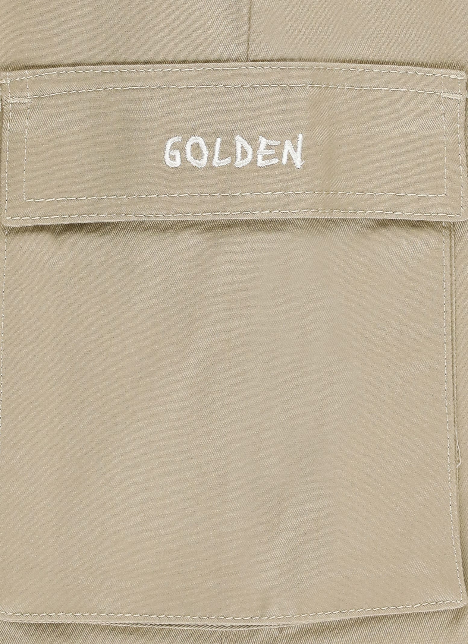 Shop Golden Goose Journey Cargo Trousers In Beige