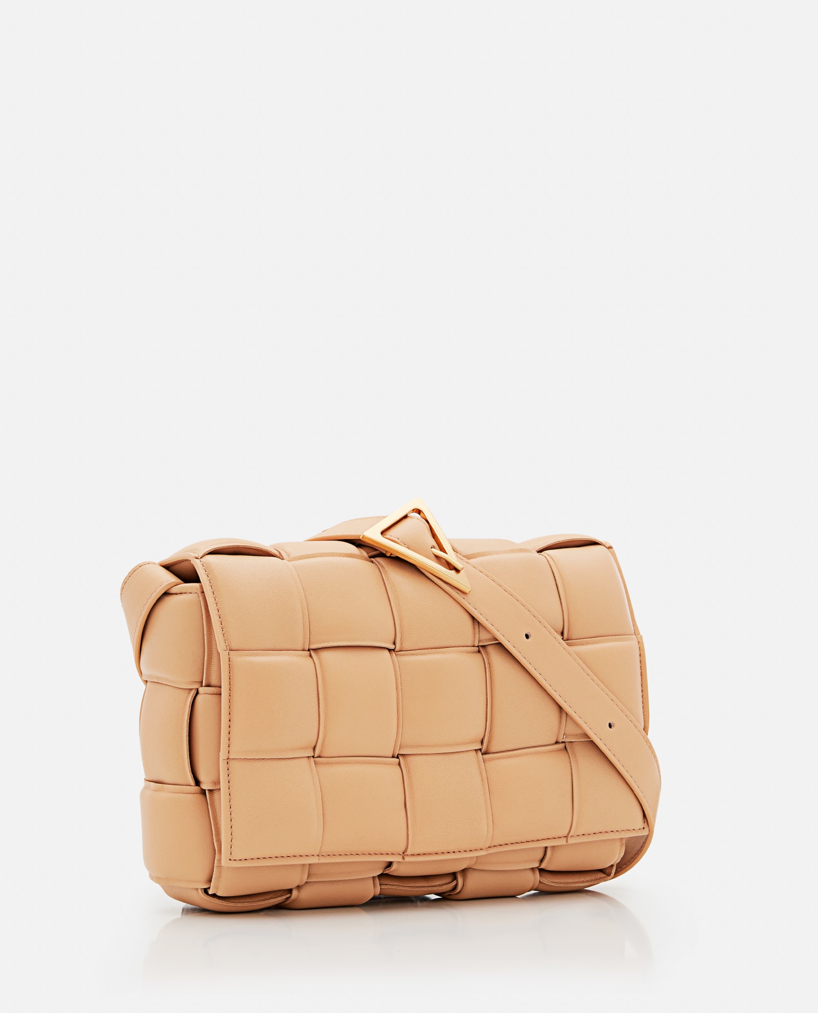 Bottega Veneta Padded Cassette Bag In Beige