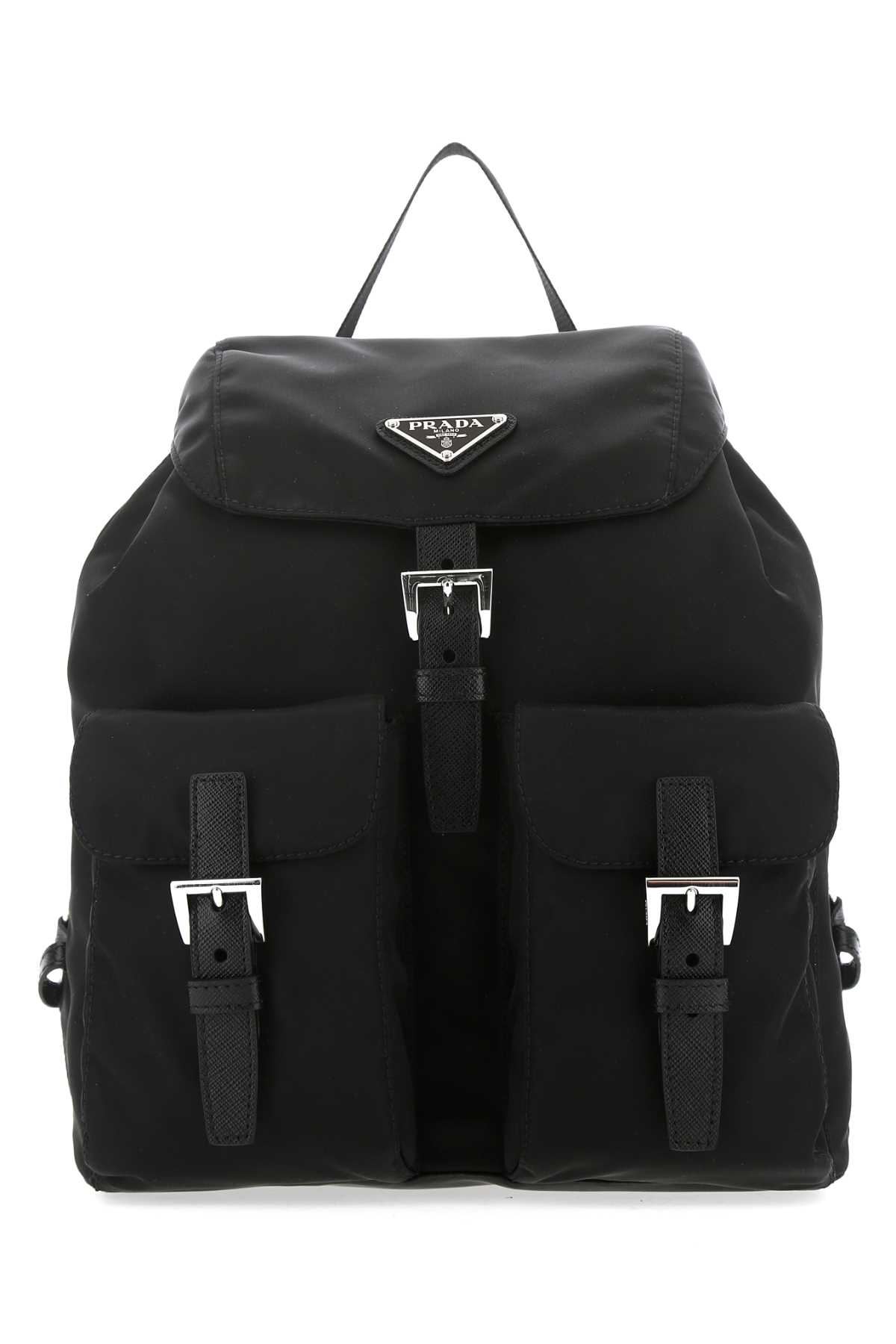 Prada Small Backpack With Adjustable Shoulder Straps In Black