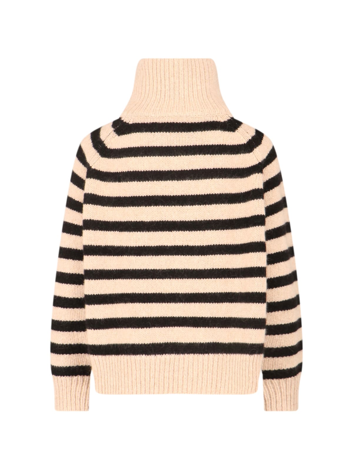 Nili Lotan Striped High Neck Knitwear With Ribbed Cuffs And Hem In Multi