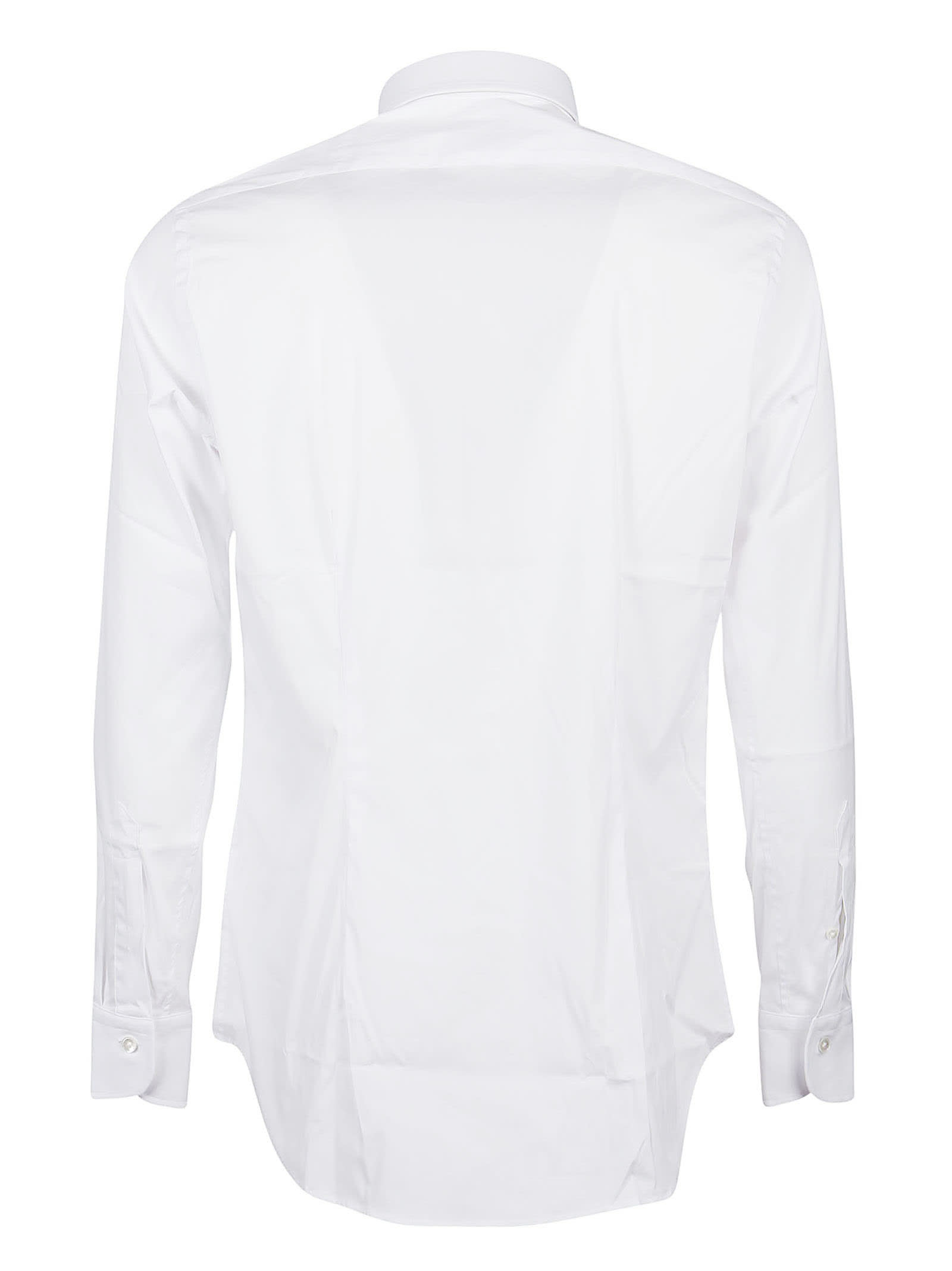 Shop Bagutta Long Sleeve Shirt In Bianco