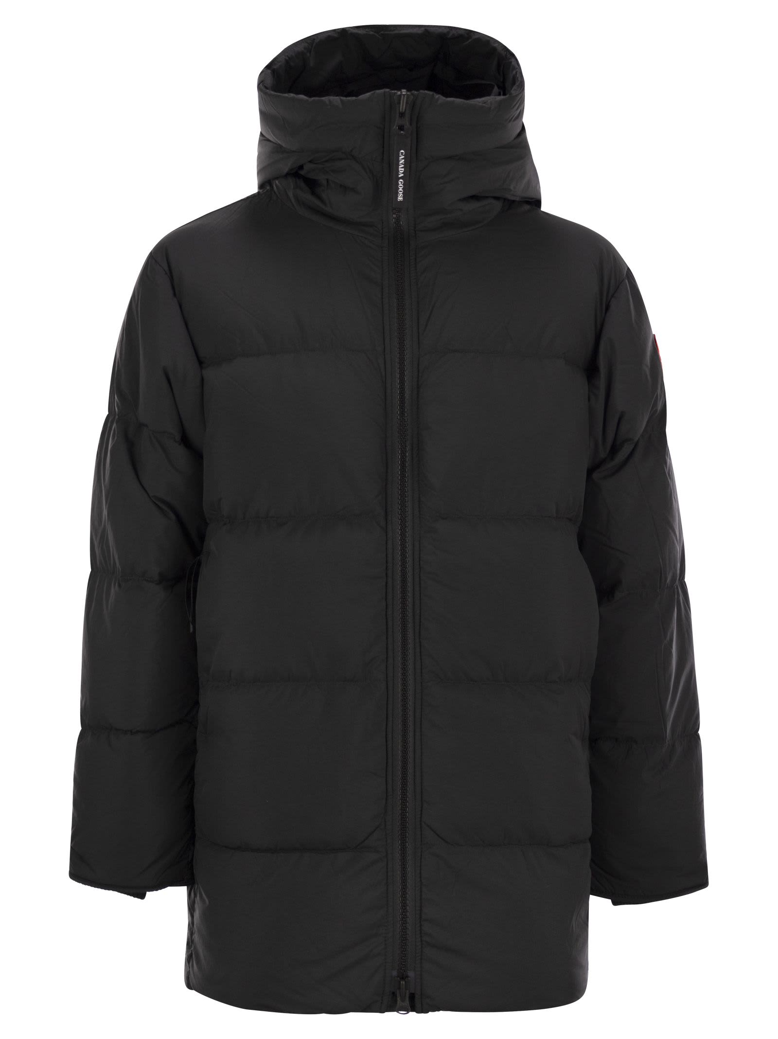 Shop Canada Goose Lawrence - Down Jacket With Black Logo