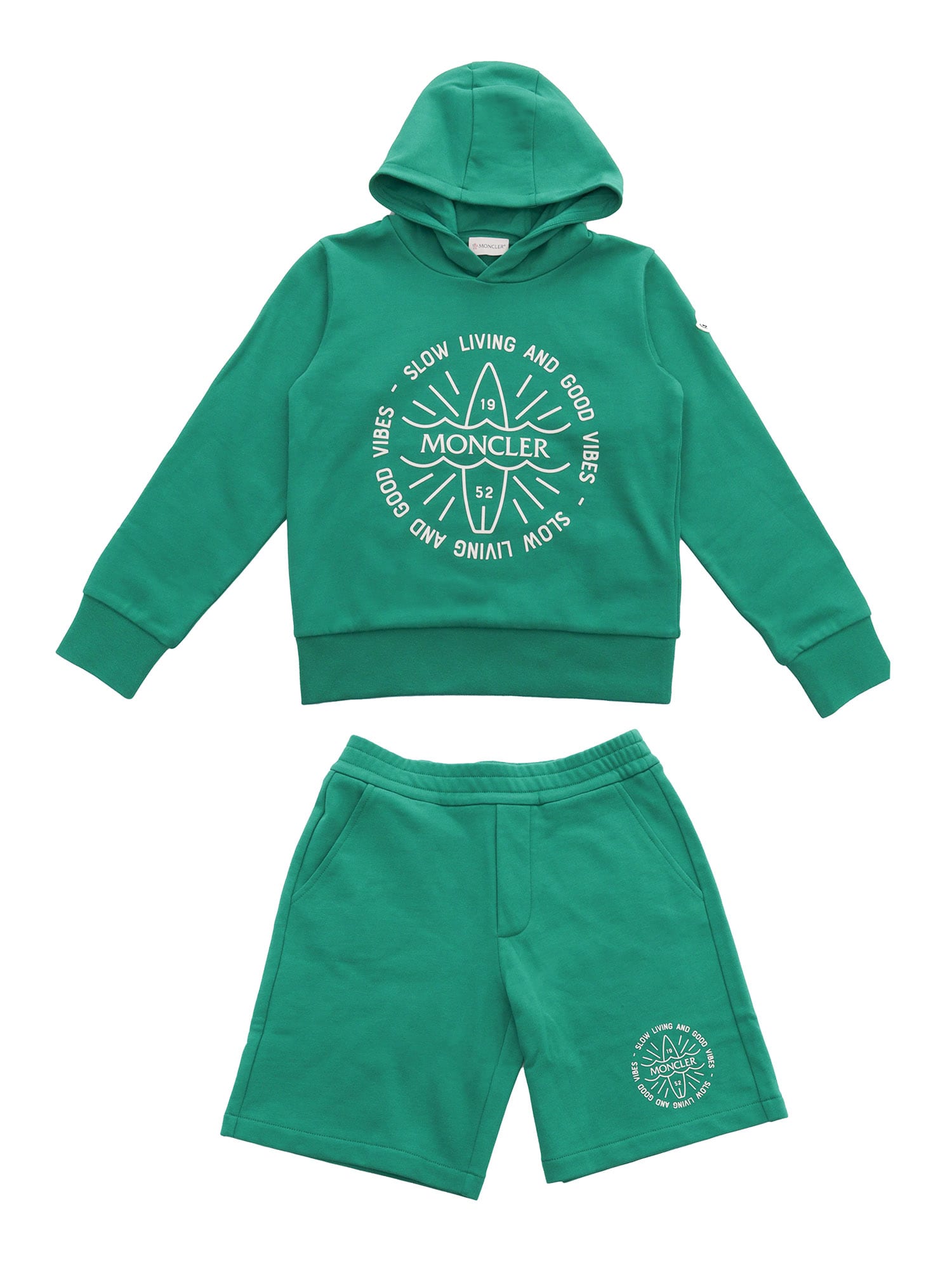 Moncler Kids' Green Sports Suit