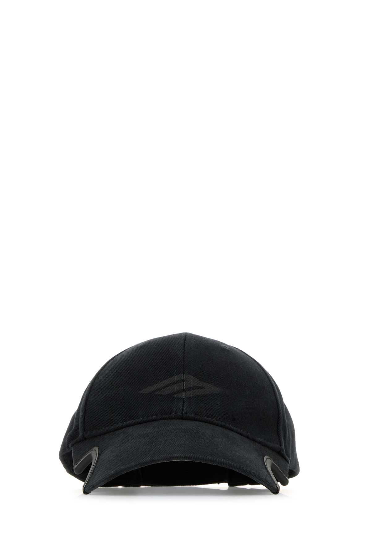 Shop Balenciaga Black Drill 3b Stencil Baseball Cap