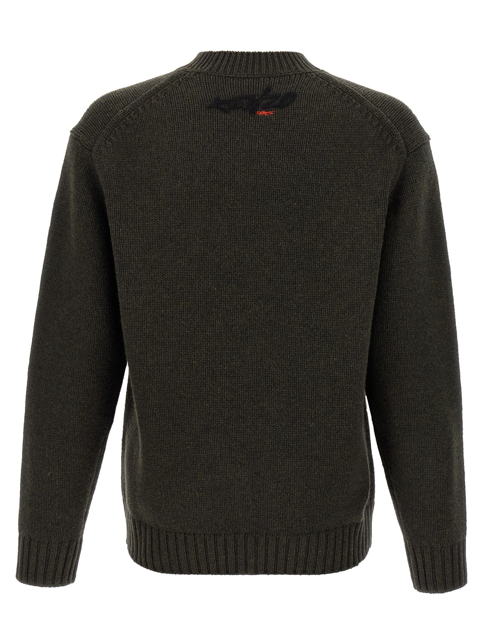 Kenzo Boke Flower Cotton Blend Sweater In Black