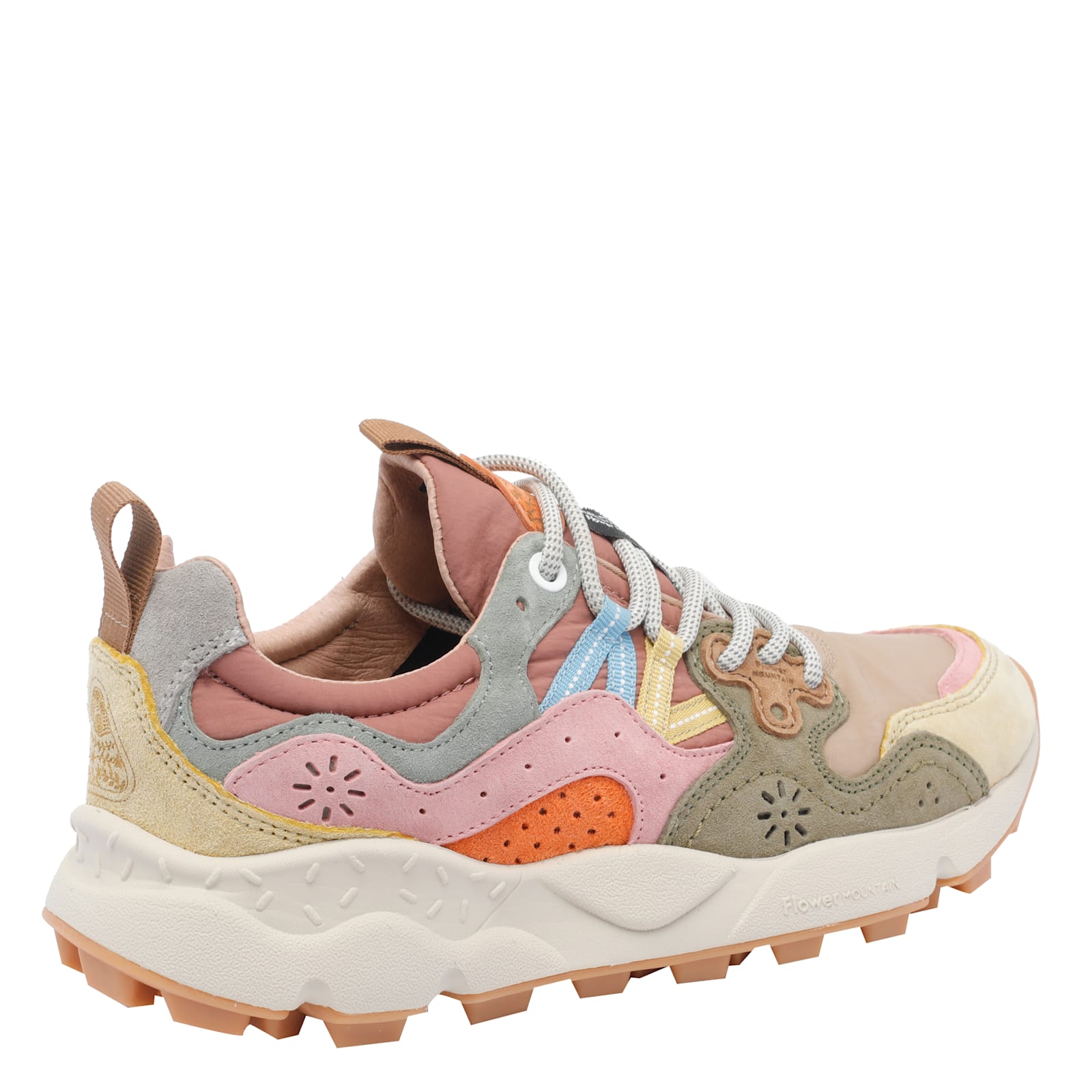 Flower Mountain Laced Sneakers In Multi