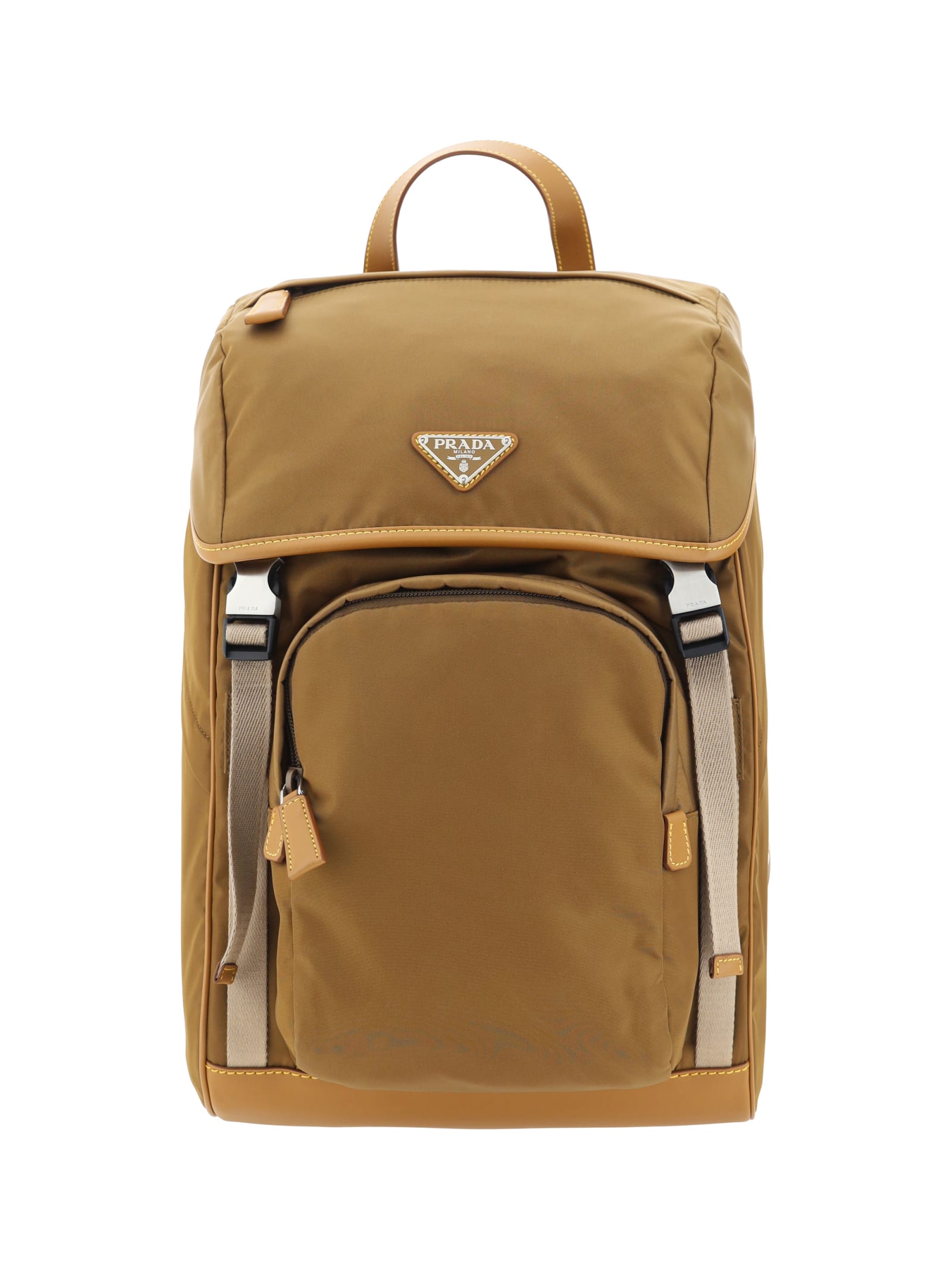 Shop Prada Backpack In Sughero