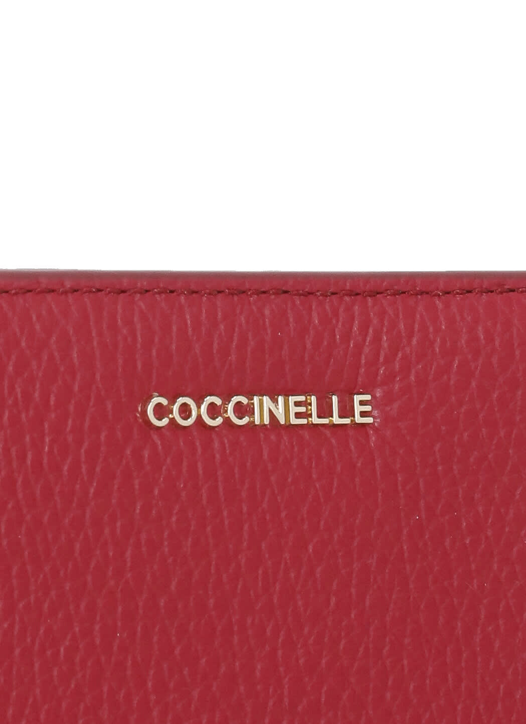 Coccinelle Metallic Soft Wallet In Red