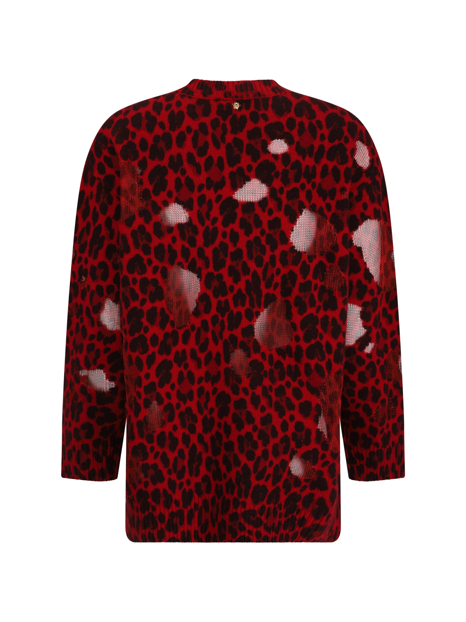 Shop Versace Sweater In Lipstick Red