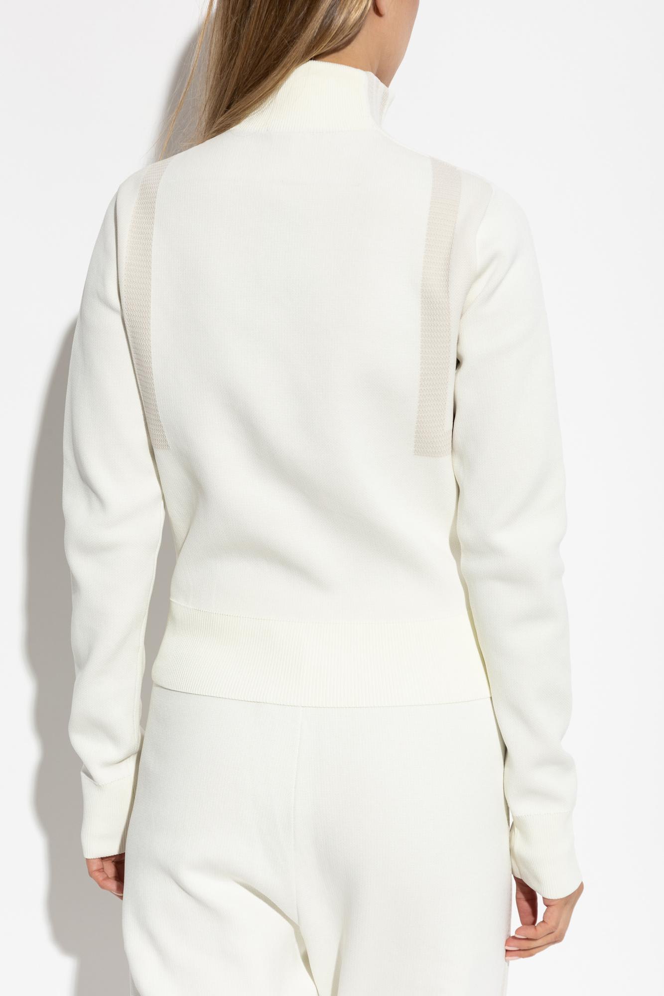 Adidas Originals Sweatshirt With Logo-shaped Applique In White