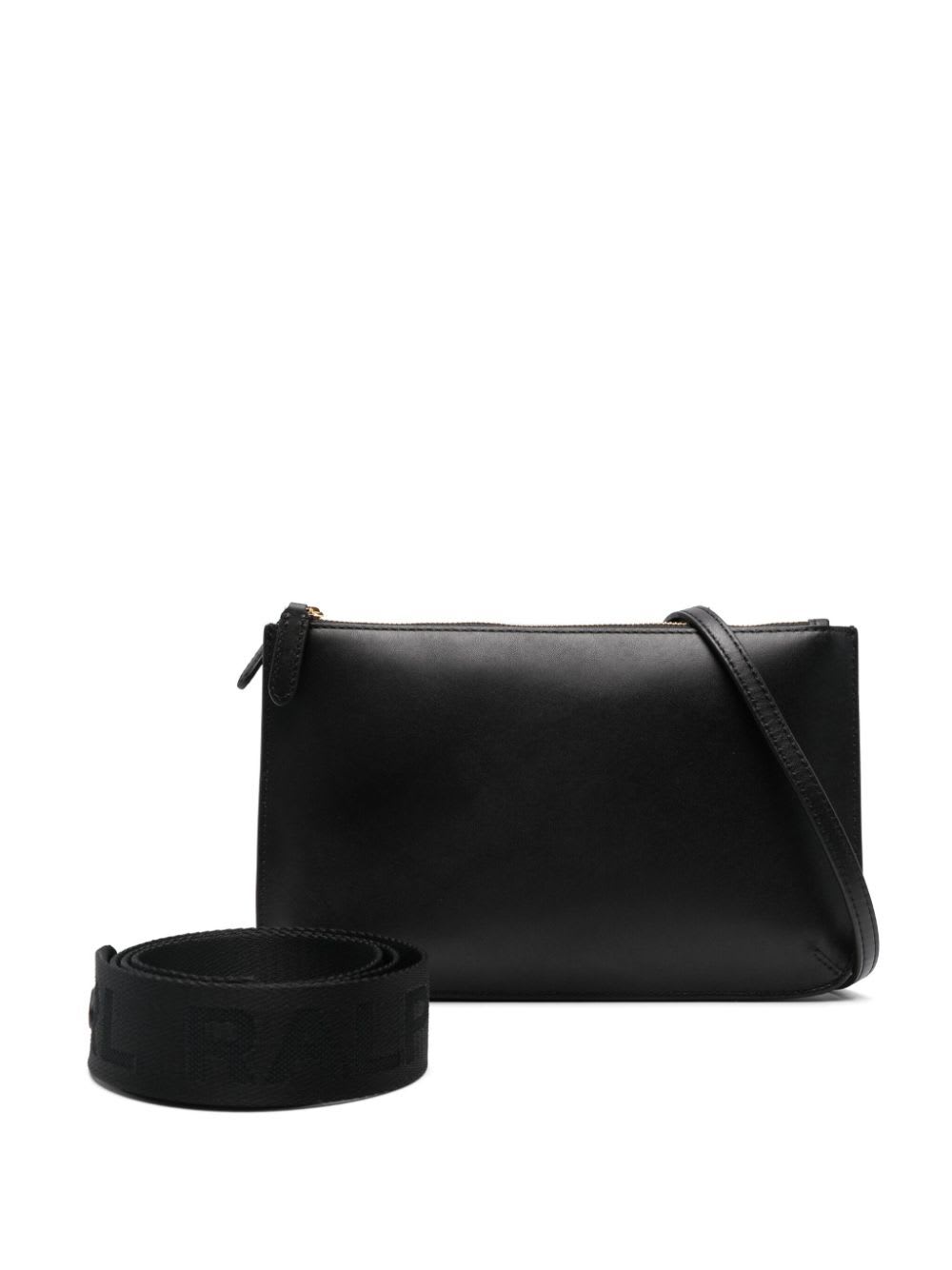 Shop Ralph Lauren Landyn Medium Crossbody In Black