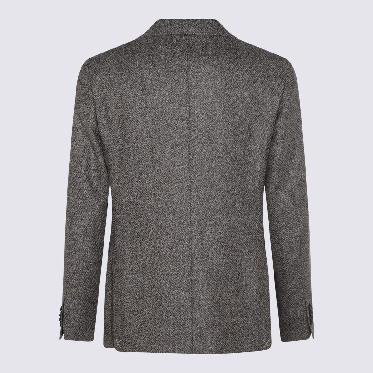Canali Two-button Single-breasted Blazer In Gray