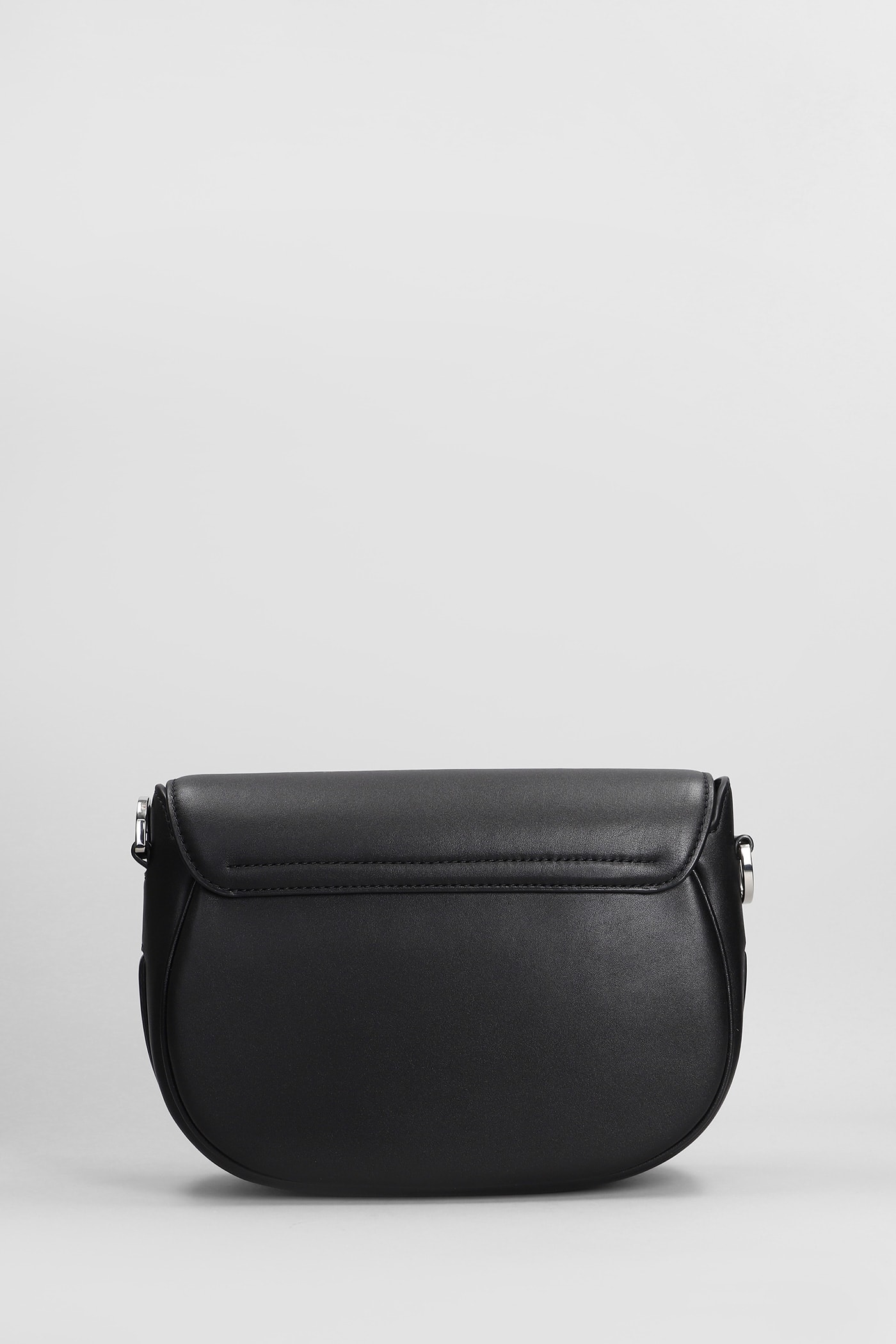 Shop Marc Jacobs The Large Saddle Shoulder Bag In Black Leather