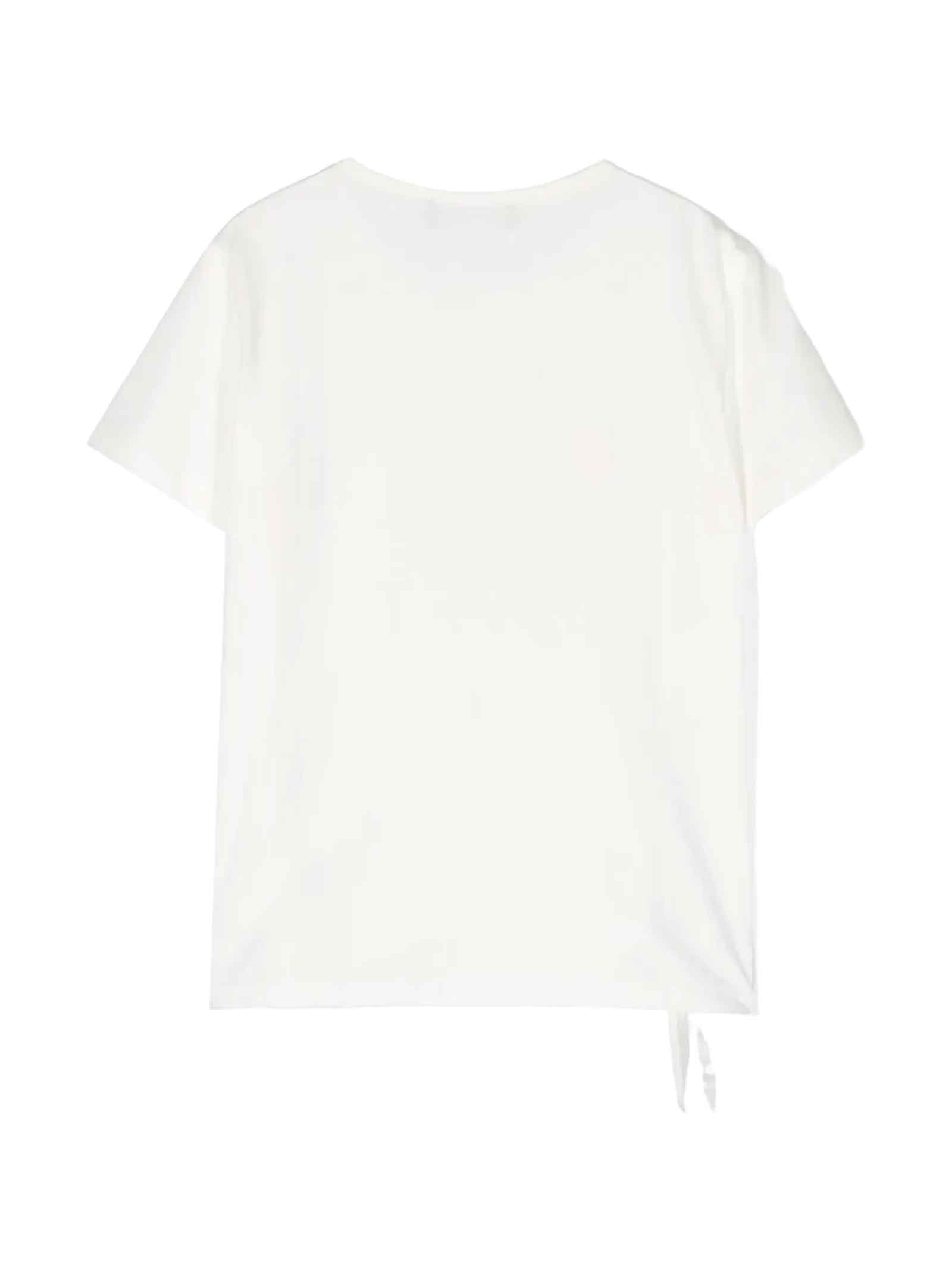 Young Versace White T-shirt Unisex Kids In Bianco