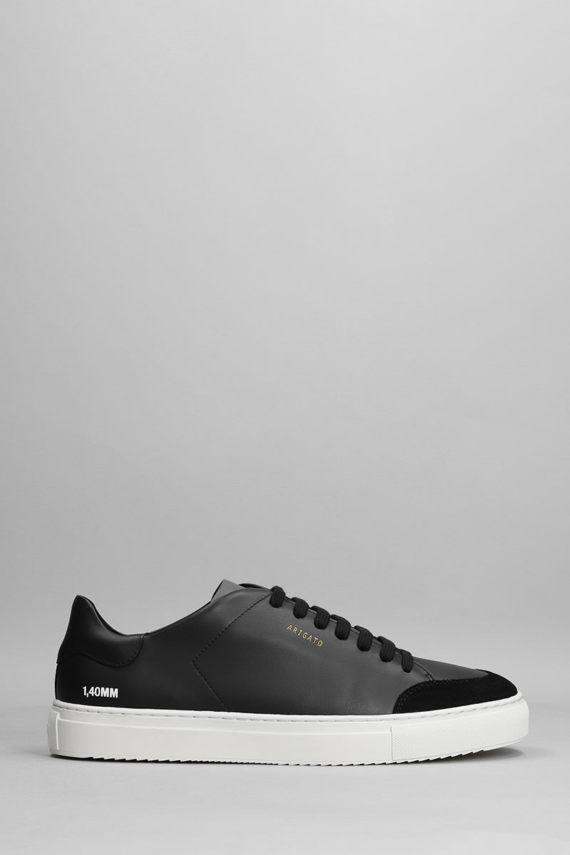 Axel Arigato Clean 90 Sneakers In Black Suede And Leather