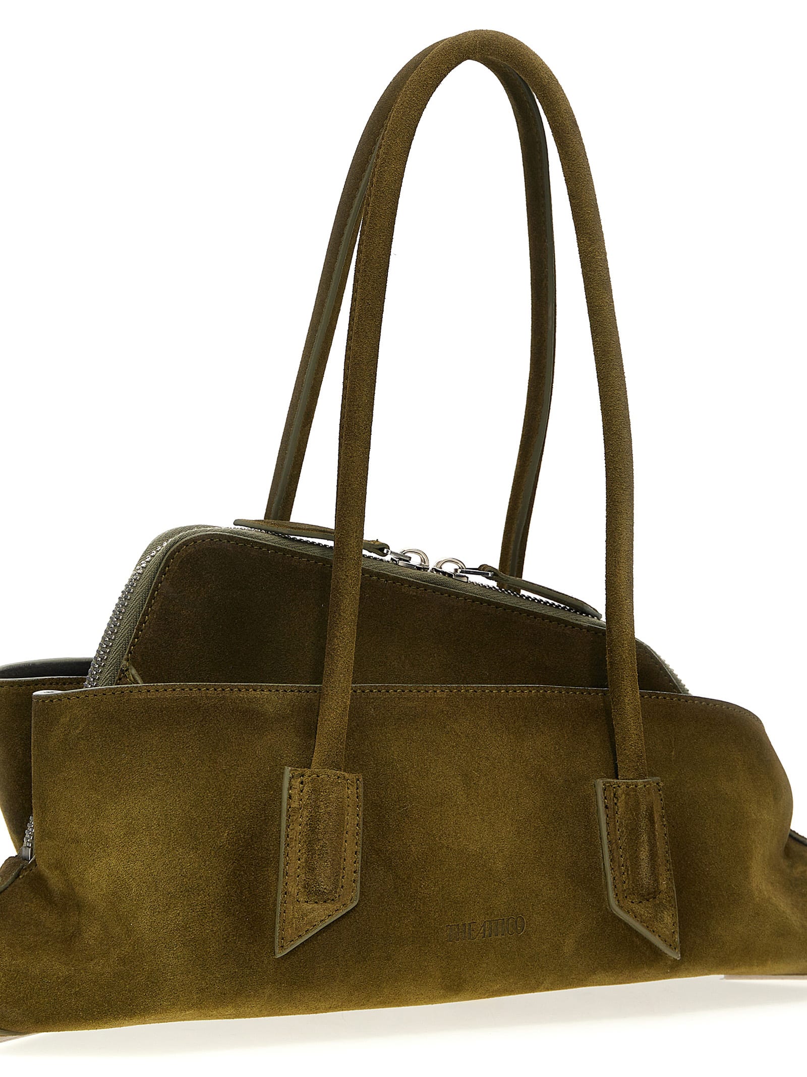 Attico La Passeggiata Small Shoulder Bags Green In Black