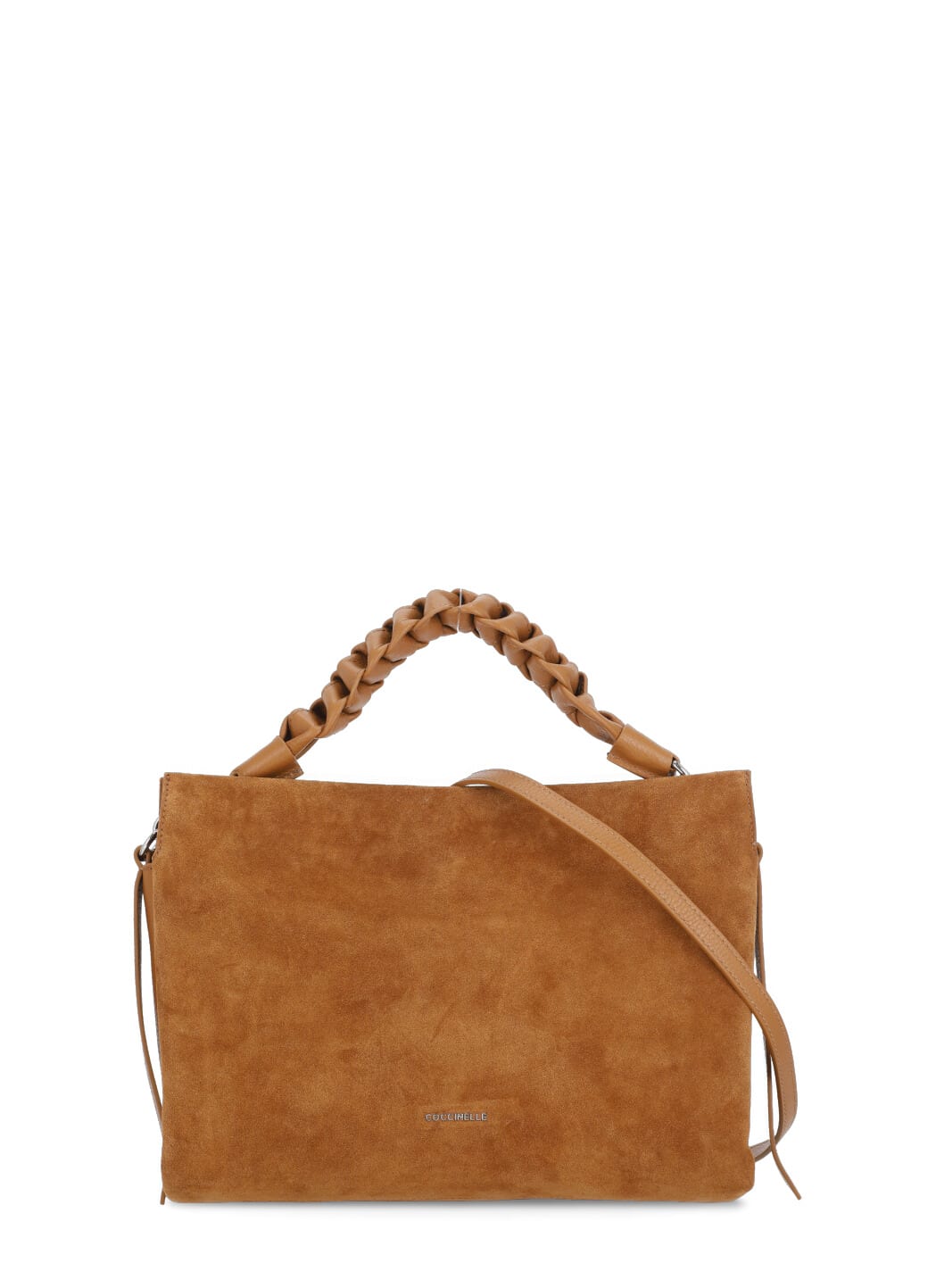 Shop Coccinelle Boheme Suede Shoulder Bag In Brown