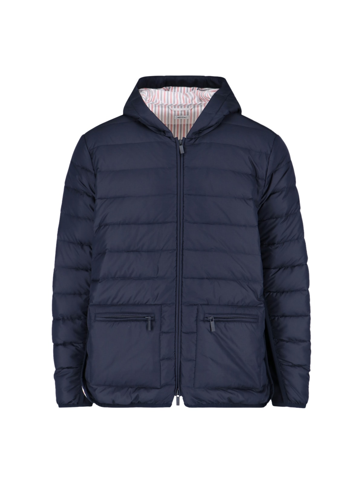 Shop Thom Browne 4-bar Down Jacket In Blue