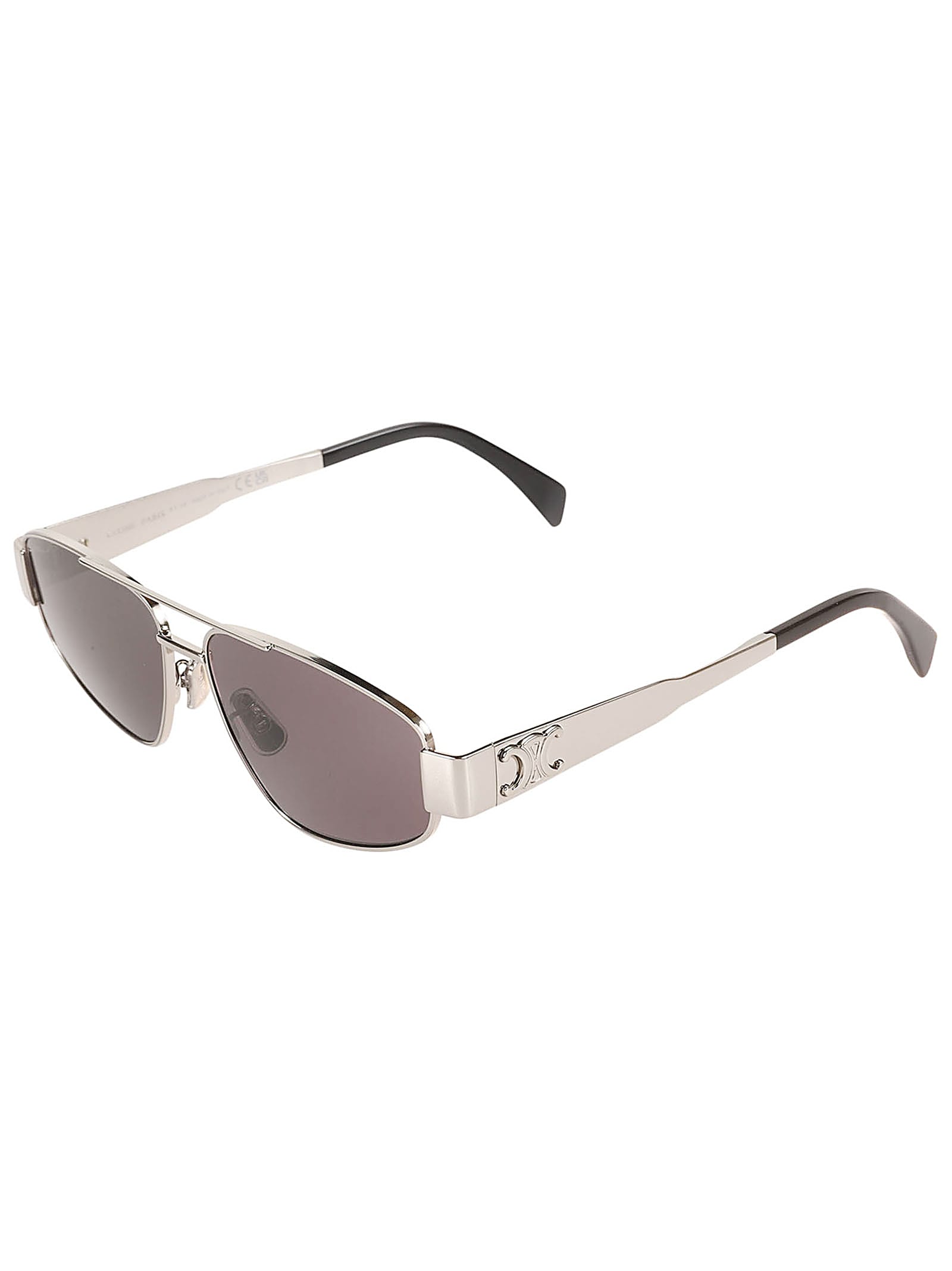 Shop Celine Cl40281u Sunglasses In 16a - Silver