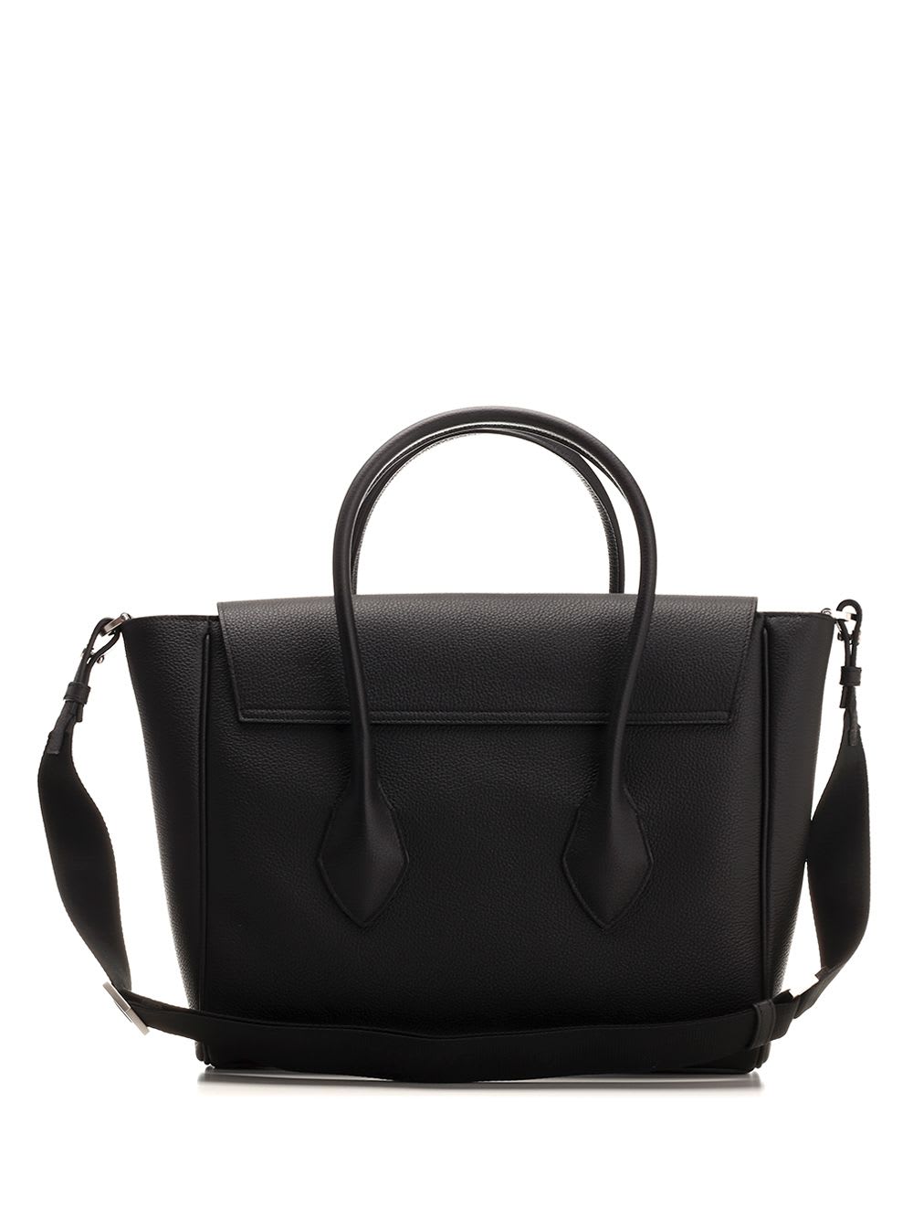 Shop Ferragamo East-west Business Bag In Black