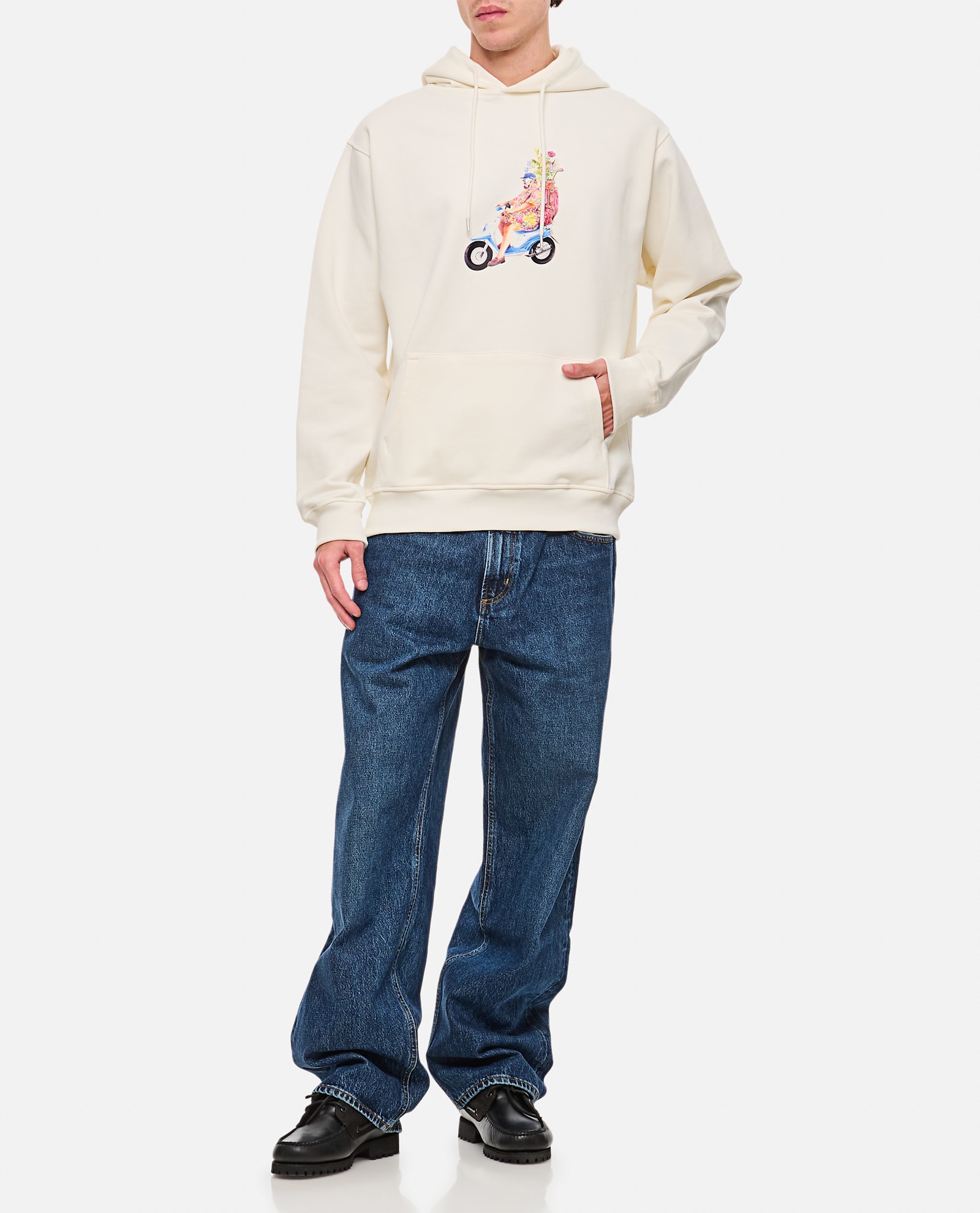 Drôle De Monsieur Drole De Monsieur Le Hoodie Golfeur In Off White