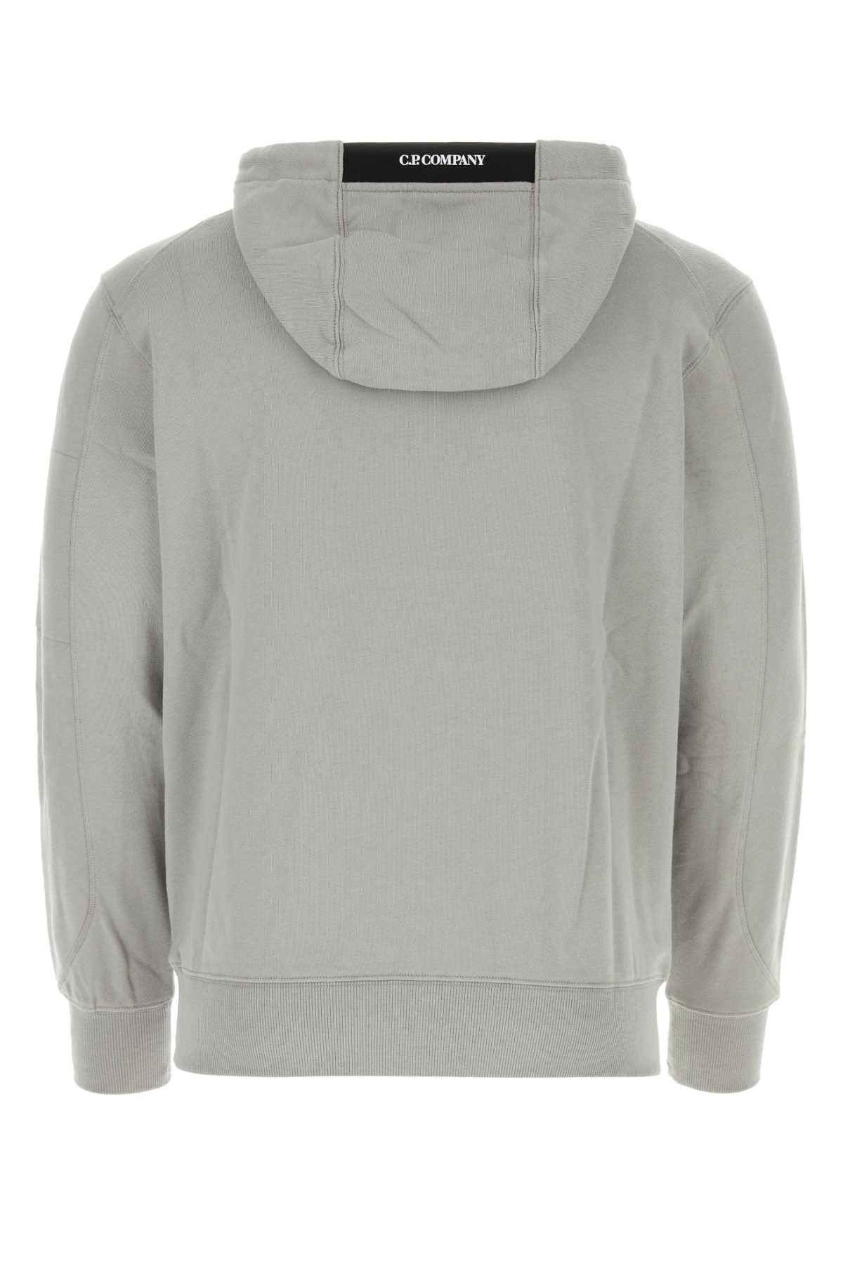 C.p. Company Grey Cotton Sweatshirt In Drizzle