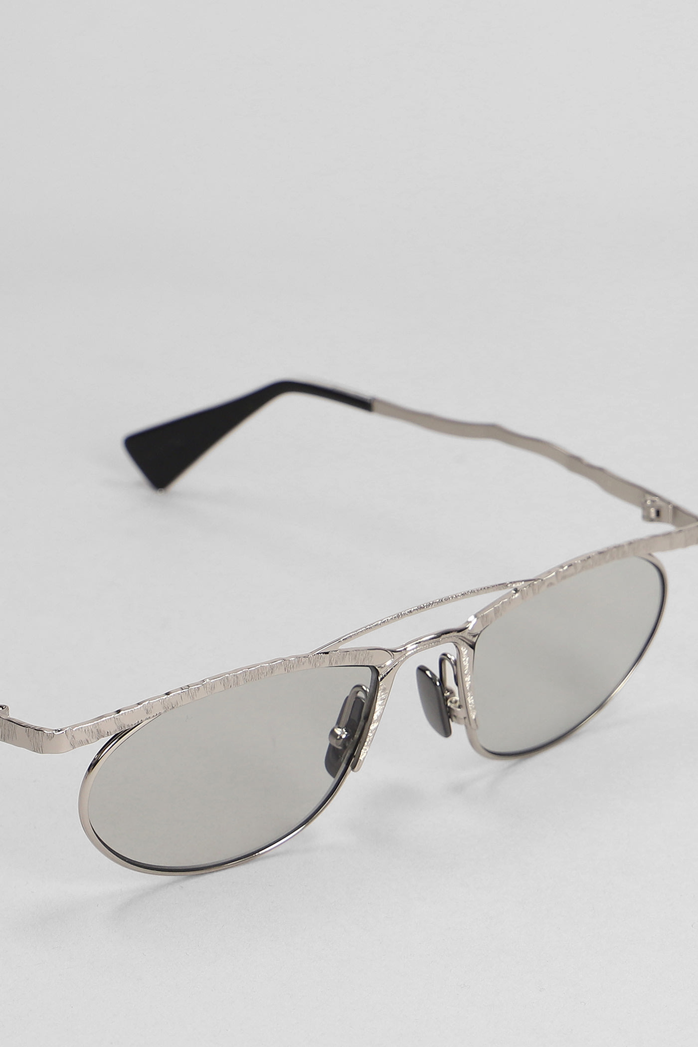 Kuboraum H52 Sunglasses In Silver Metal Alloy In Silver