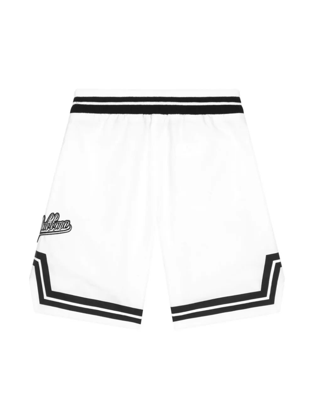 Shop Dolce & Gabbana White Shorts With Patch Decorations