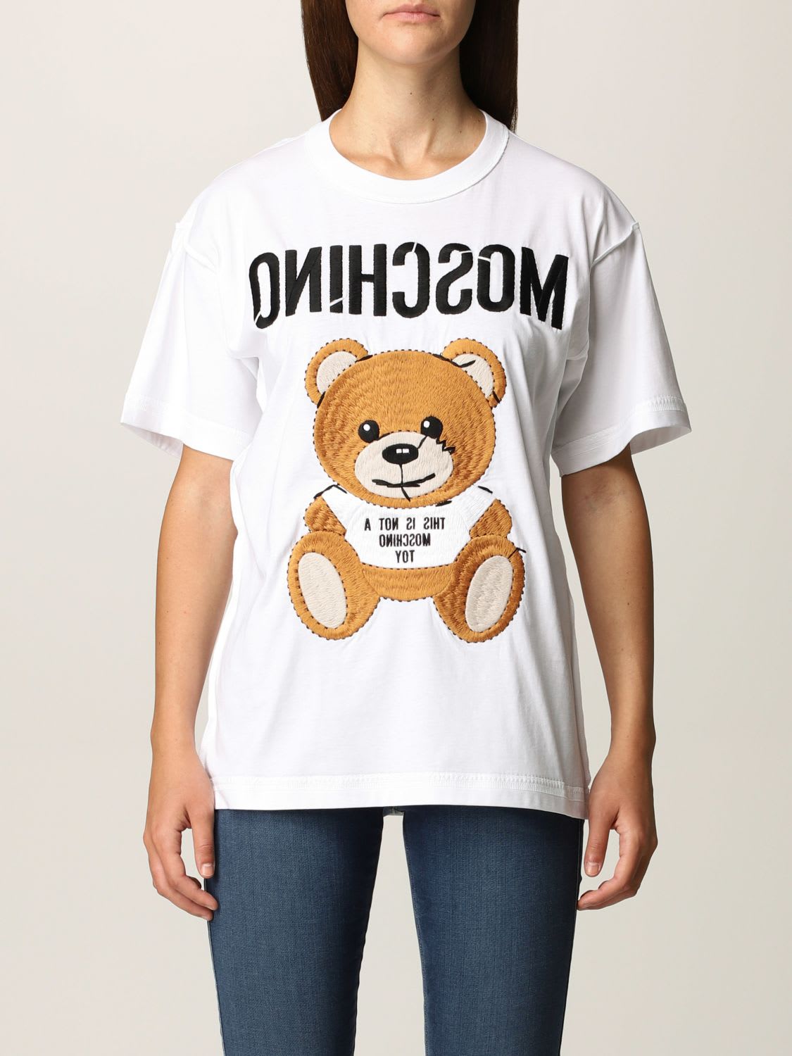 Moschino Couture T-shirt Moschino Couture T-shirt With Teddy