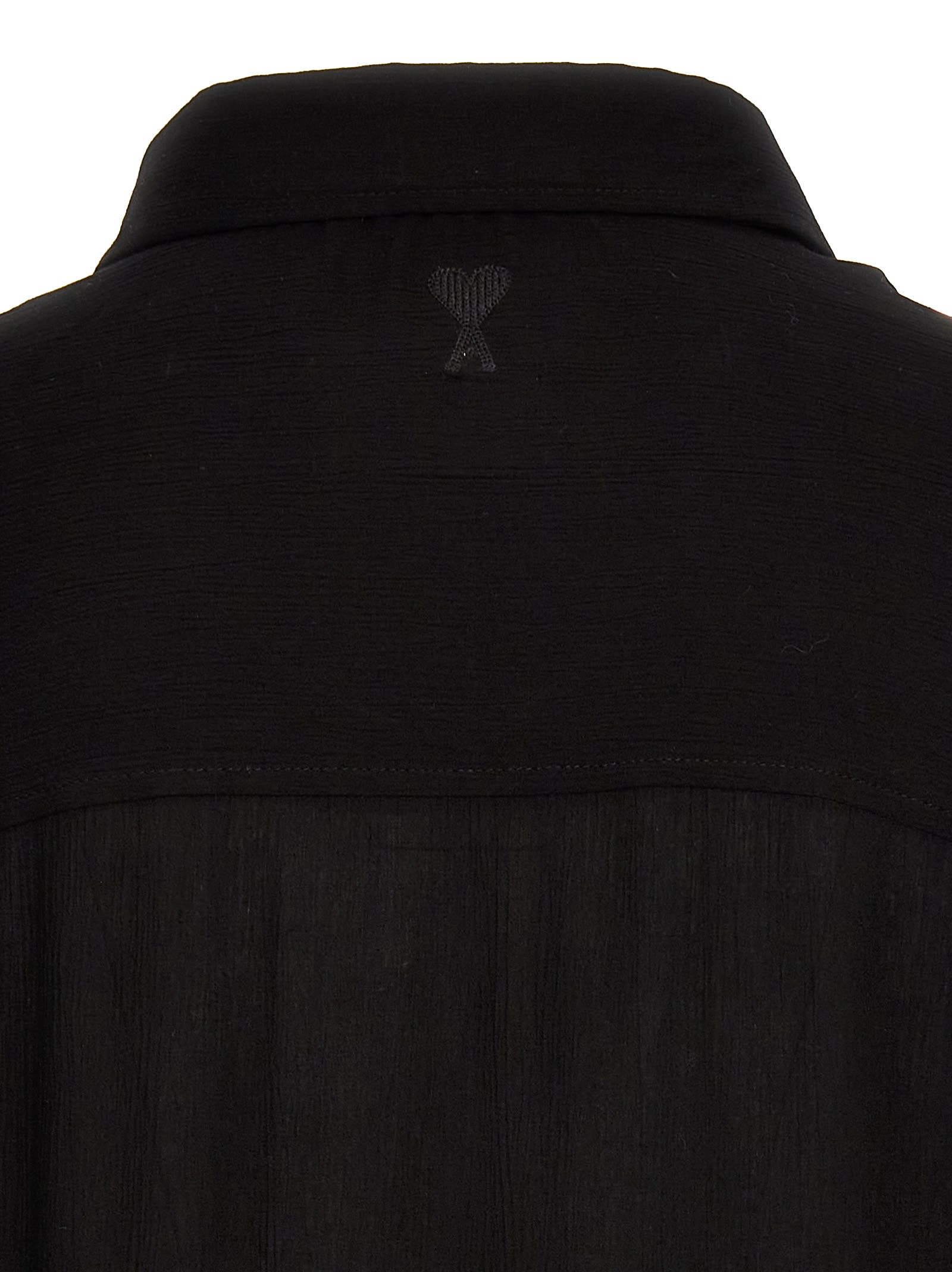 Shop Ami Alexandre Mattiussi Sleeveless Shirt In 001 Black