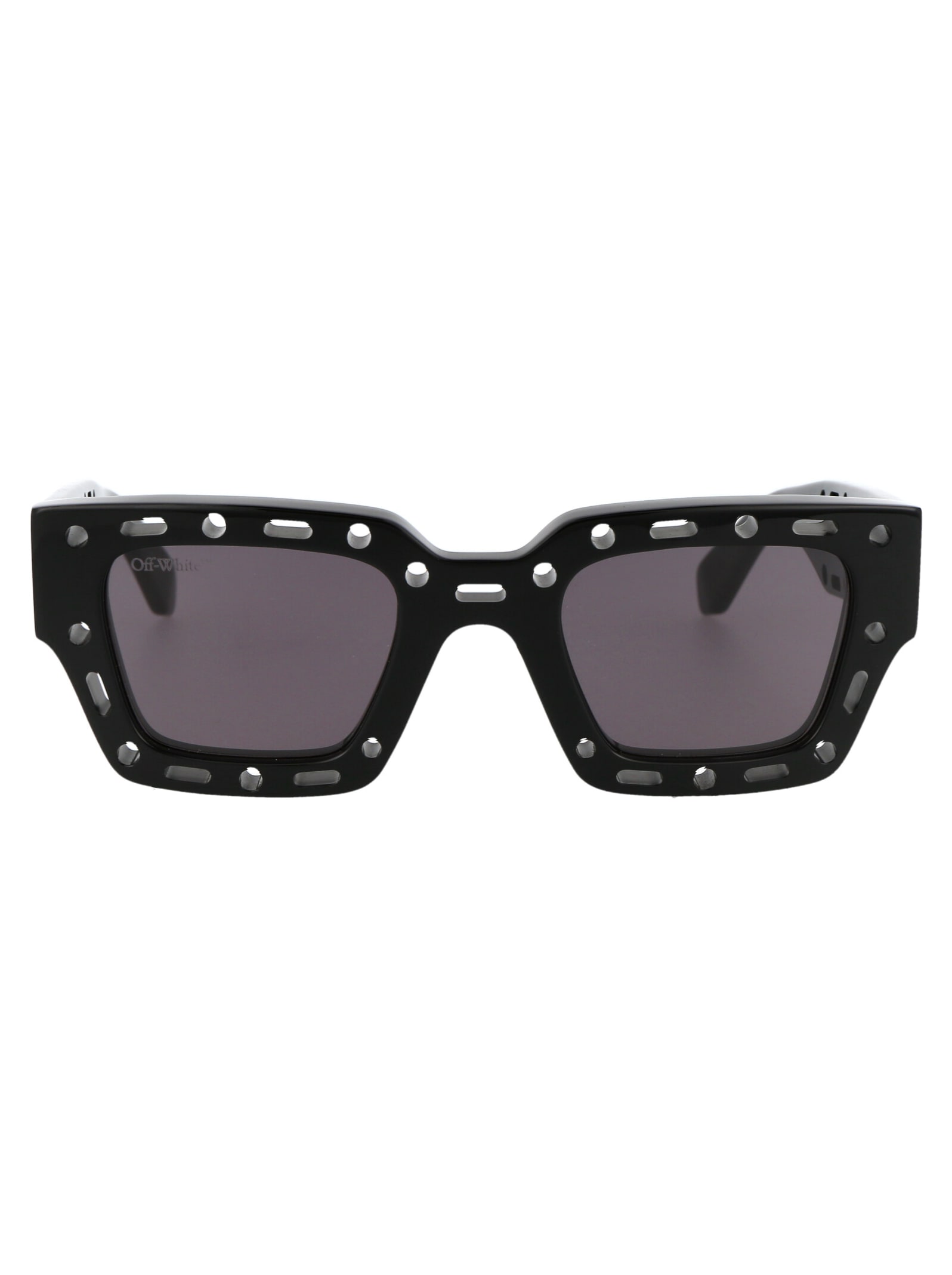Off-white Mercer Sunglasses In 1007 Black Dark Grey